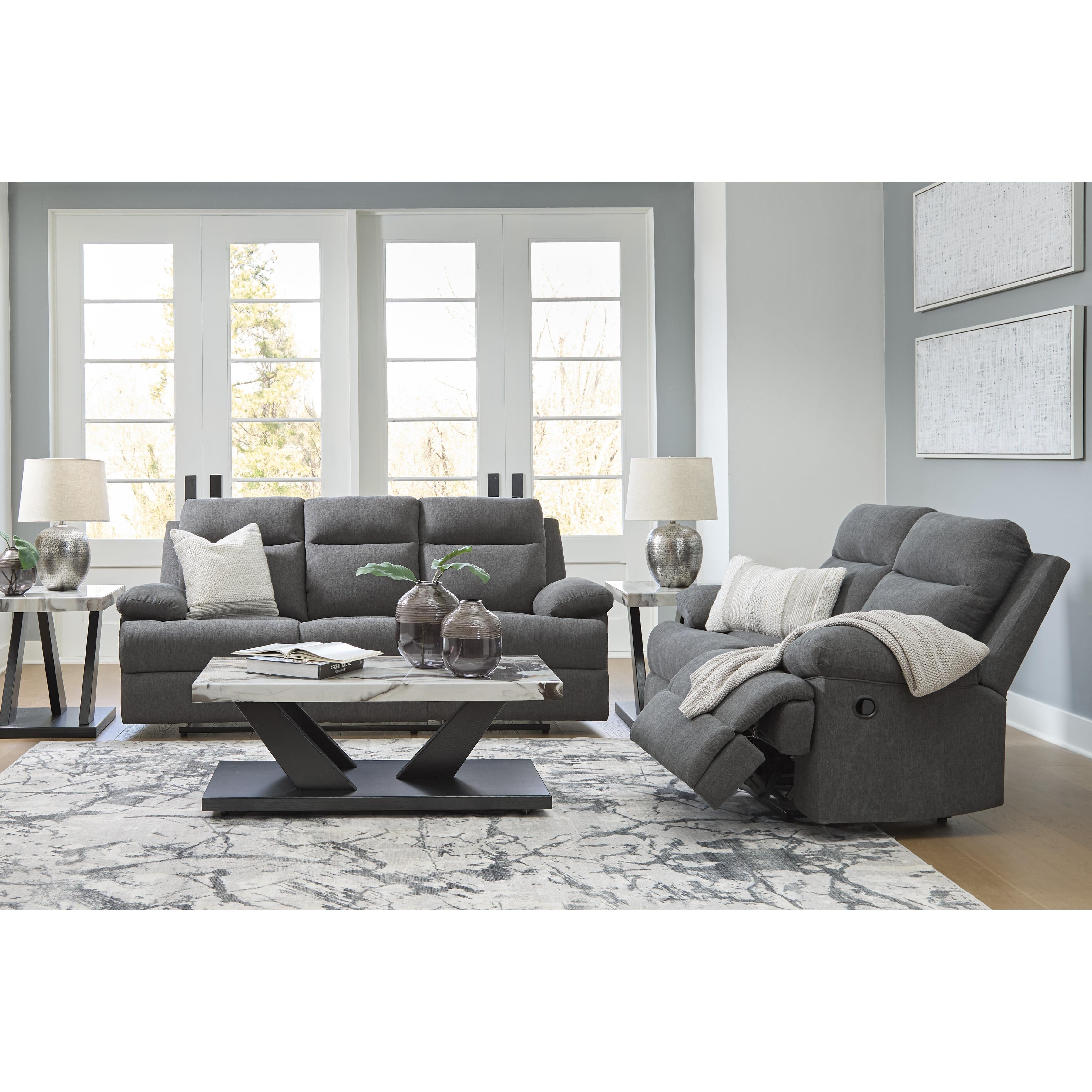  Manufacturer Color_Charcoal --  Side-Swipe PC9140689 Reclining Sofa with Drop Down Table IMAGE 19