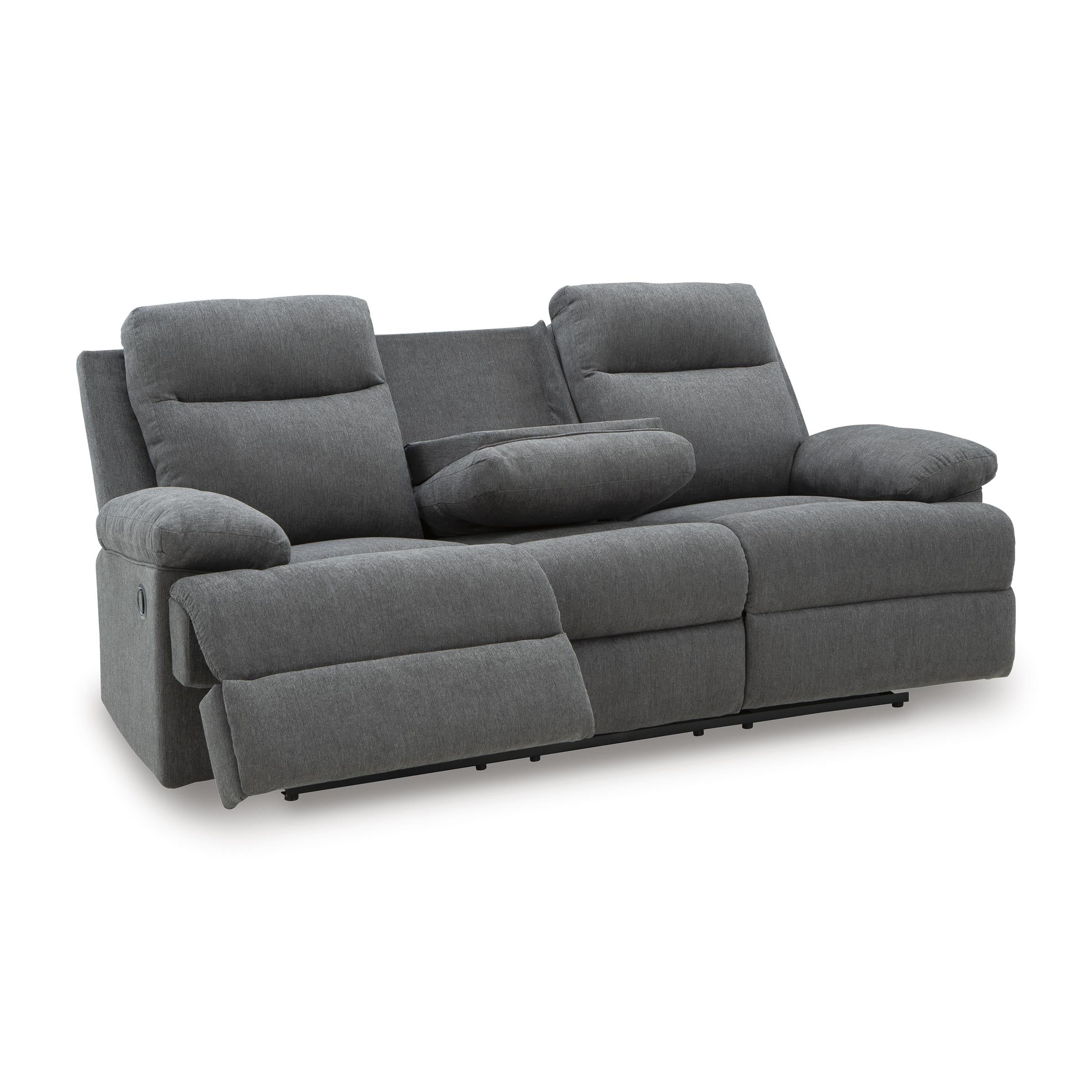  Manufacturer Color_Charcoal --  Side-Swipe PC9140689 Reclining Sofa with Drop Down Table IMAGE 2