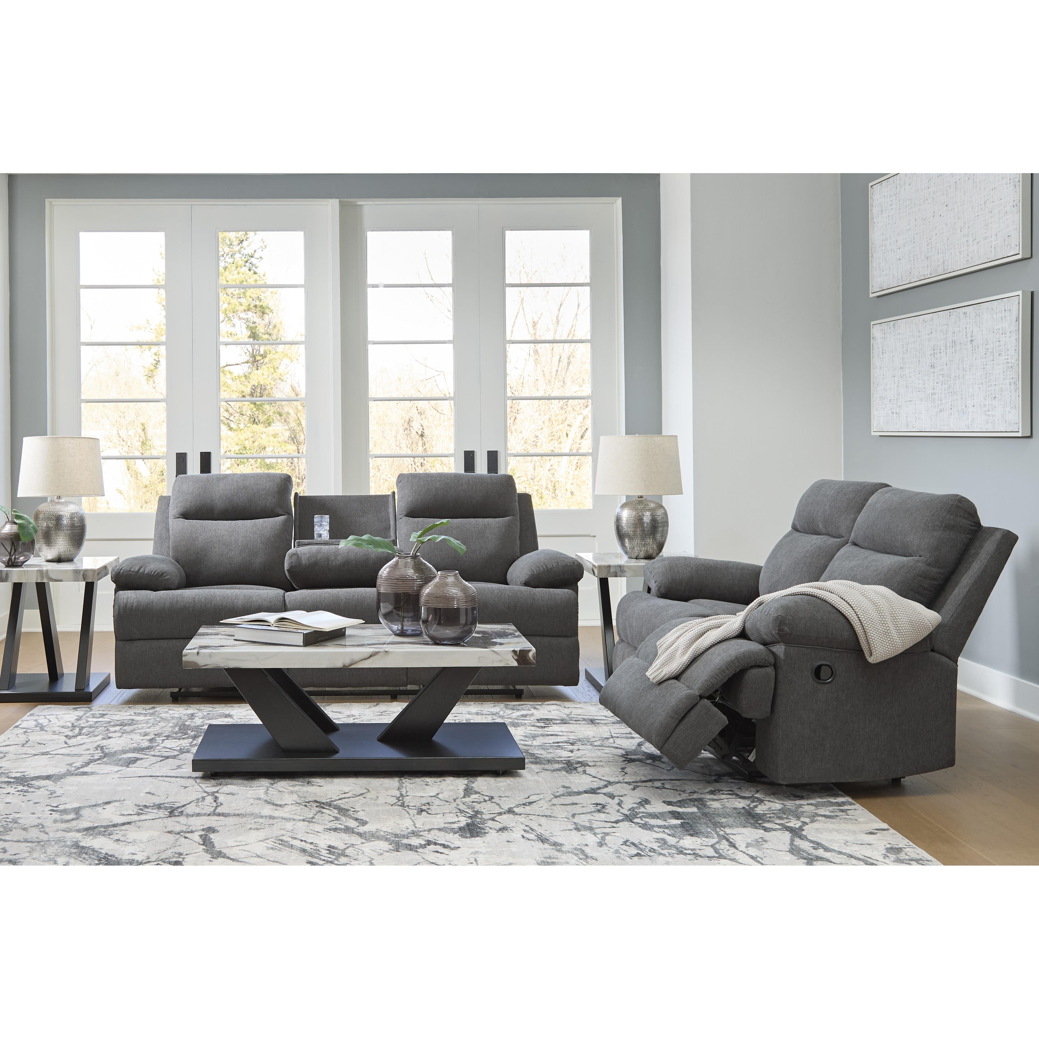  Manufacturer Color_Charcoal --  Side-Swipe PC9140689 Reclining Sofa with Drop Down Table IMAGE 20