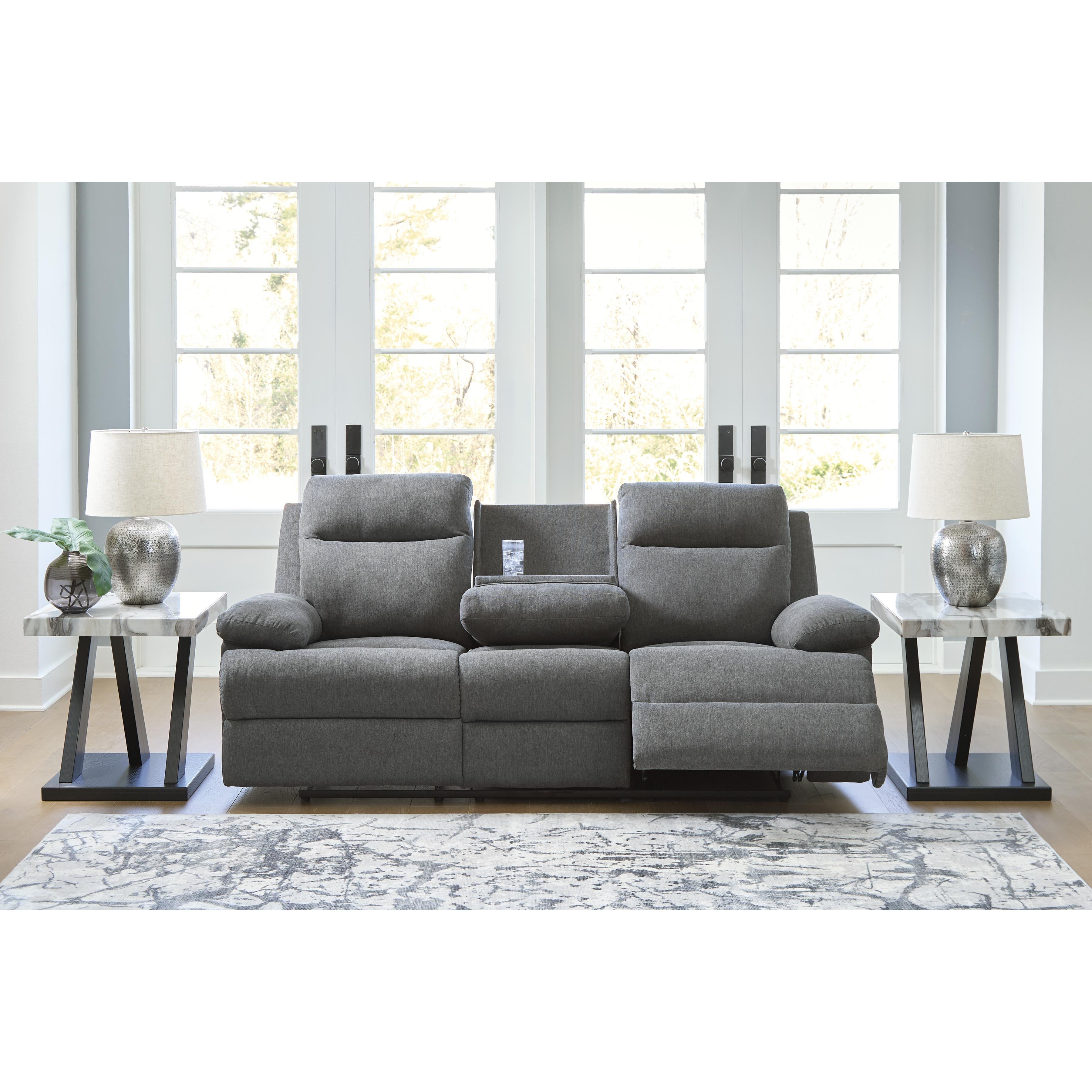  Manufacturer Color_Charcoal --  Side-Swipe PC9140689 Reclining Sofa with Drop Down Table IMAGE 7