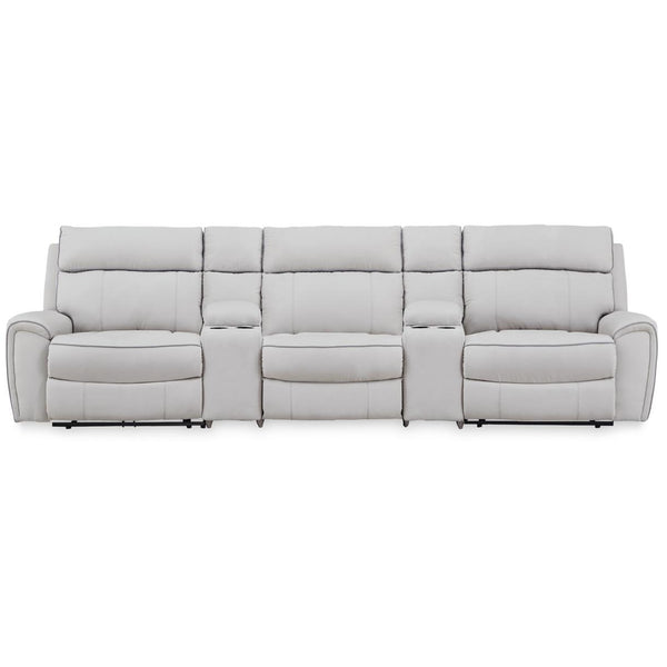 Signature Design by Ashley Social Pointe PC98802S14 5 pc Power Reclining Sectional