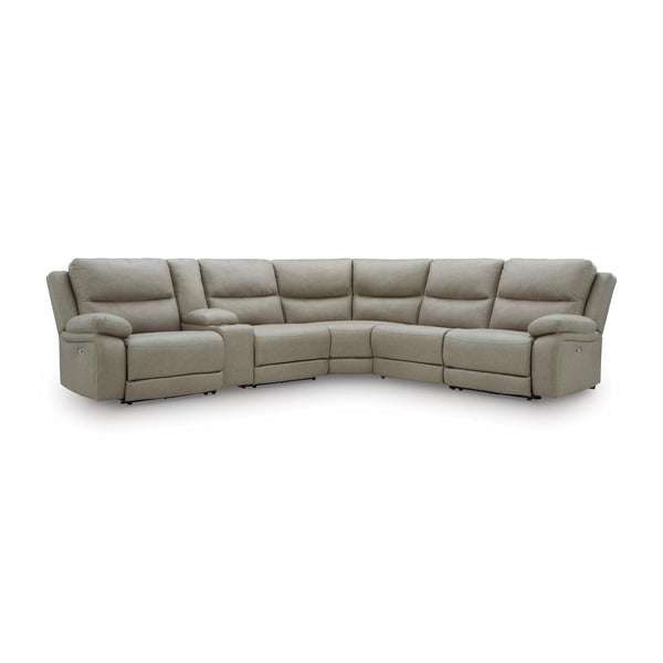 Signature Design by Ashley Narwhal Place PC99201S36 6 pc Reclining Sectional with Storage Console