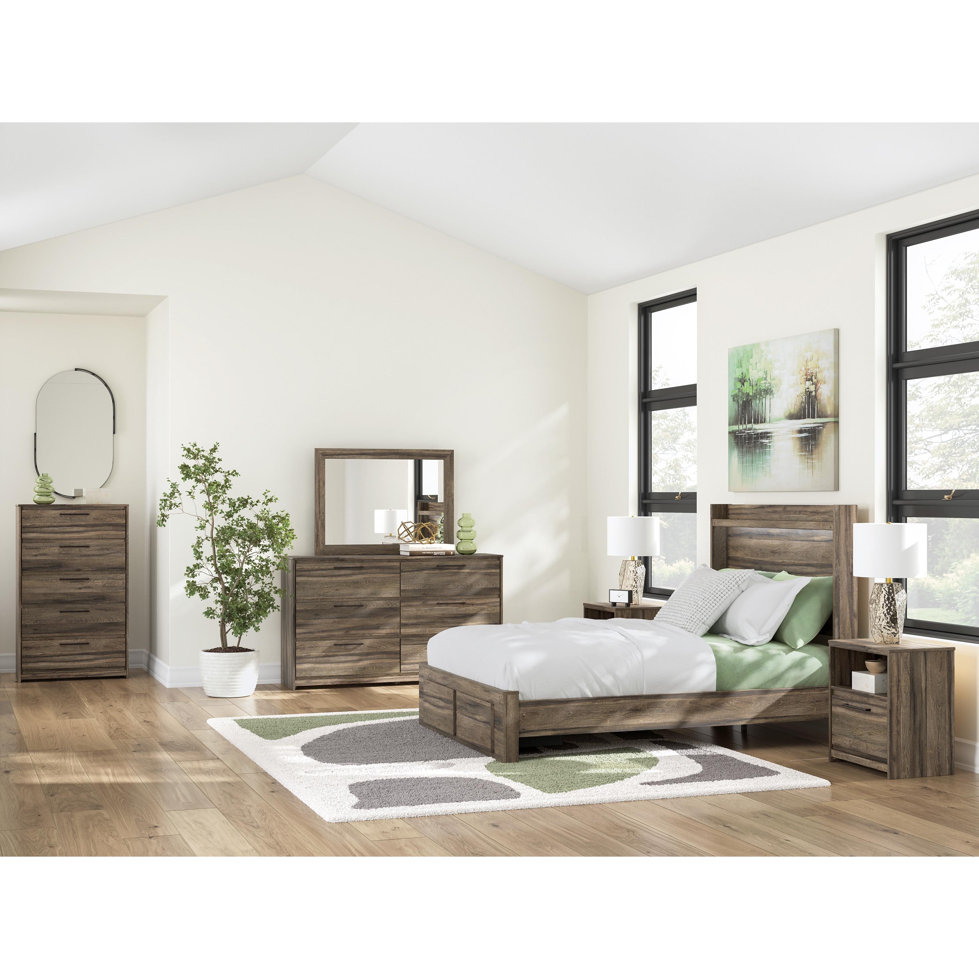  Size_Full --  Signature Design by Ashley Elbrim Panel Bed with Storage IMAGE 8