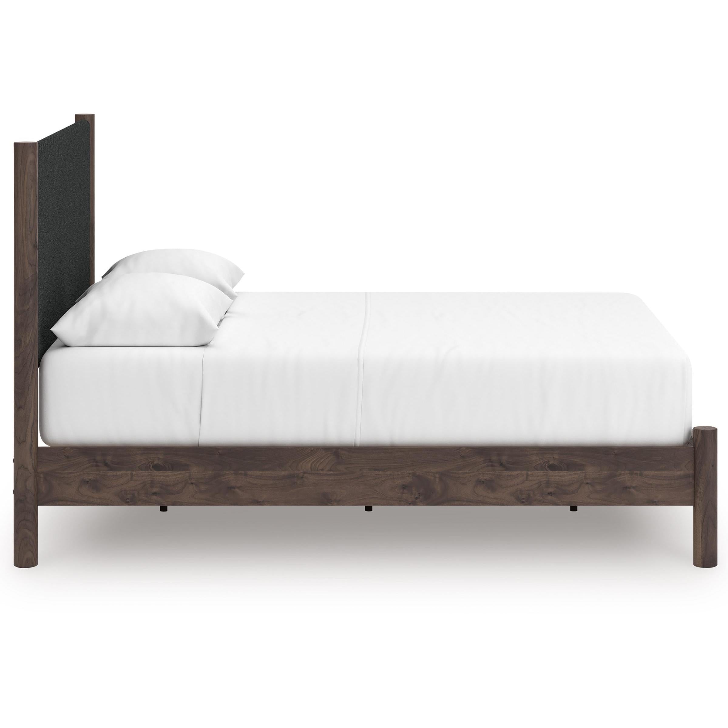  Size_Queen --  Pamytta PCB2614B12 Queen Upholstered Panel Platform Bed IMAGE 3