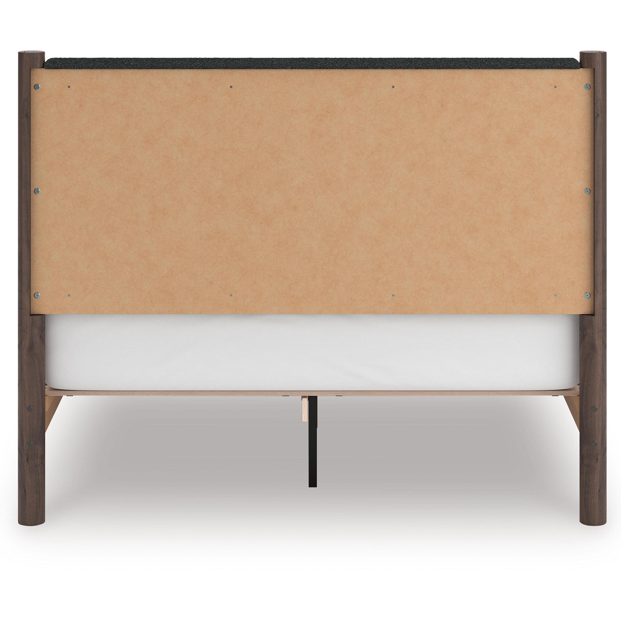  Size_Queen --  Pamytta PCB2614B12 Queen Upholstered Panel Platform Bed IMAGE 4