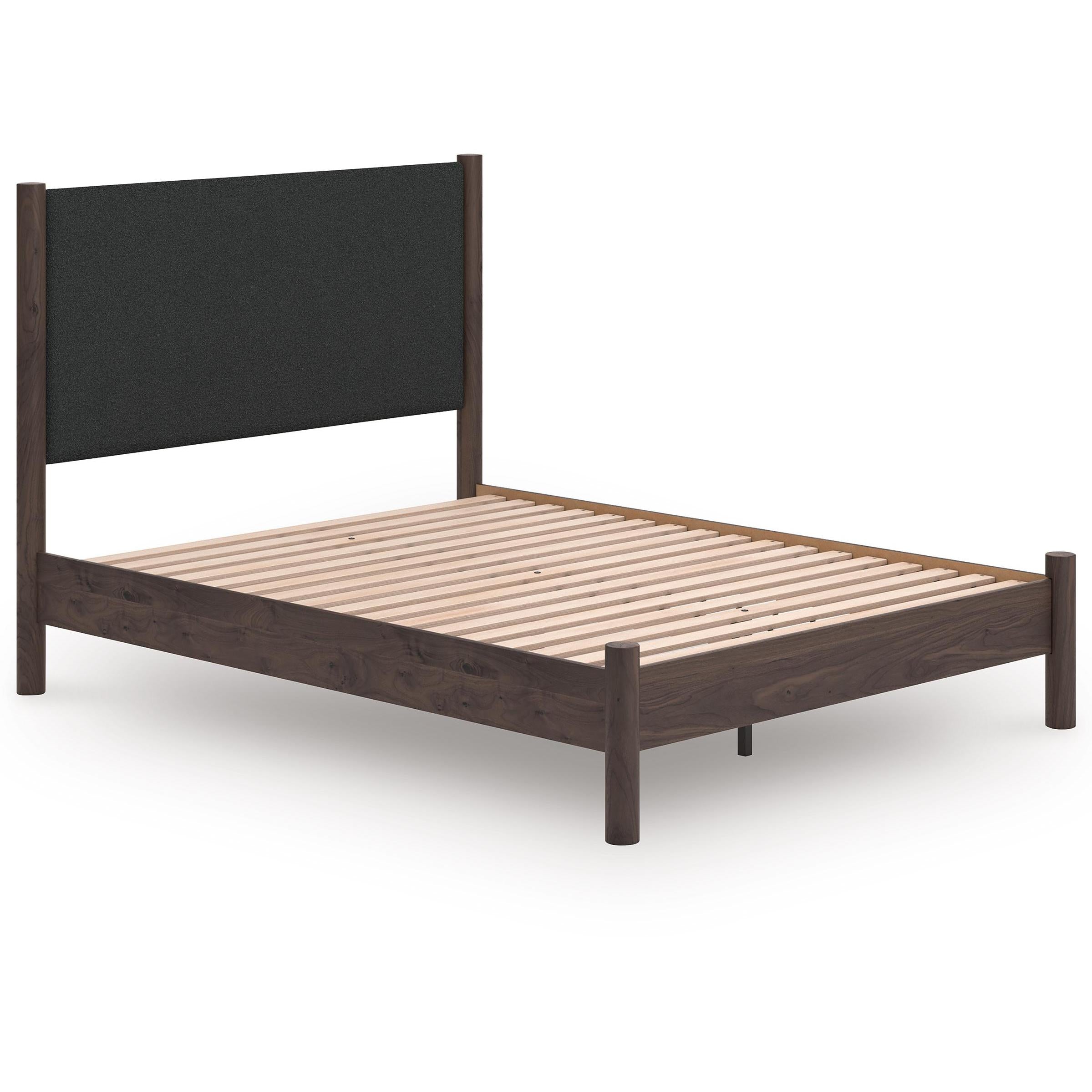  Size_Queen --  Pamytta PCB2614B12 Queen Upholstered Panel Platform Bed IMAGE 5