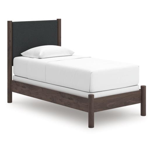  Size_Twin --  Signature Design by Ashley Pamytta Upholstered Panel Bed IMAGE 1