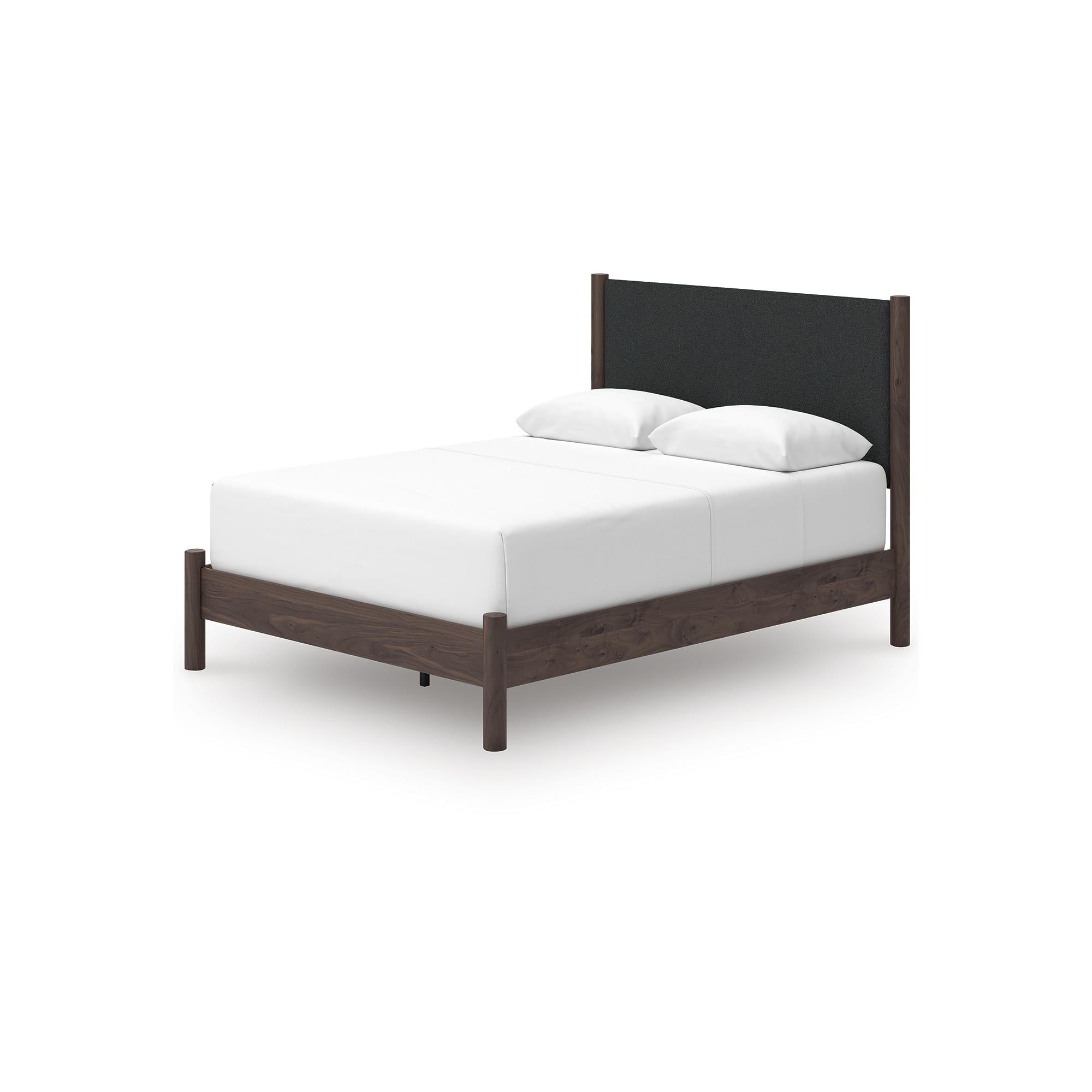  Size_Queen --  Pamytta PCB2614B24 Queen Upholstered Panel Bed IMAGE 4