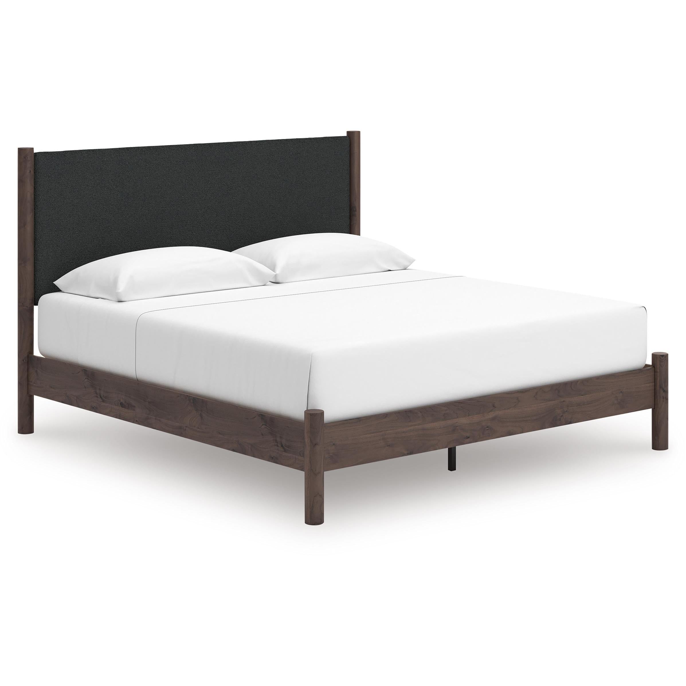  Size_King --  Pamytta PCB2614B28 King Upholstered Panel Platform Bed IMAGE 1