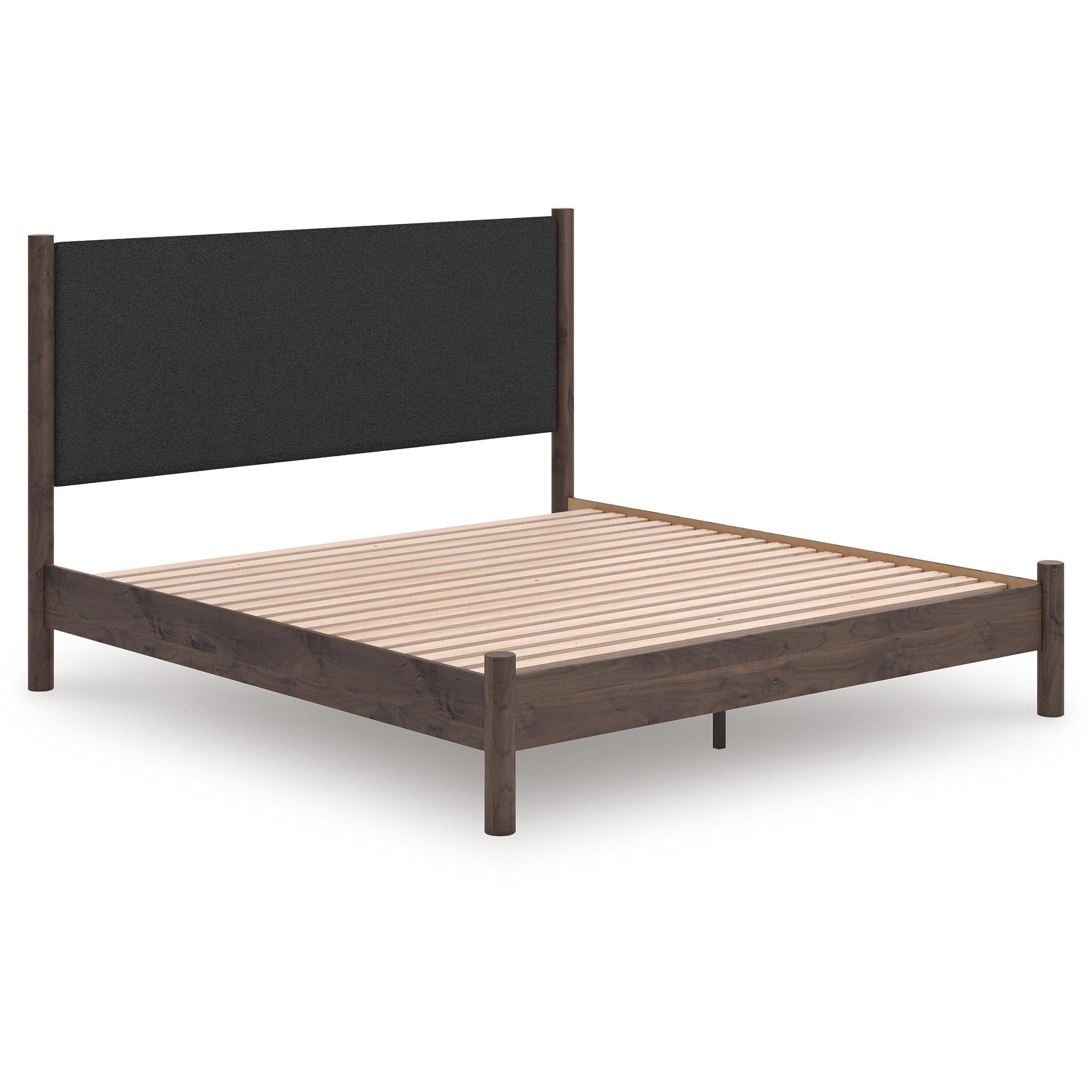  Size_King --  Pamytta PCB2614B28 King Upholstered Panel Platform Bed IMAGE 5
