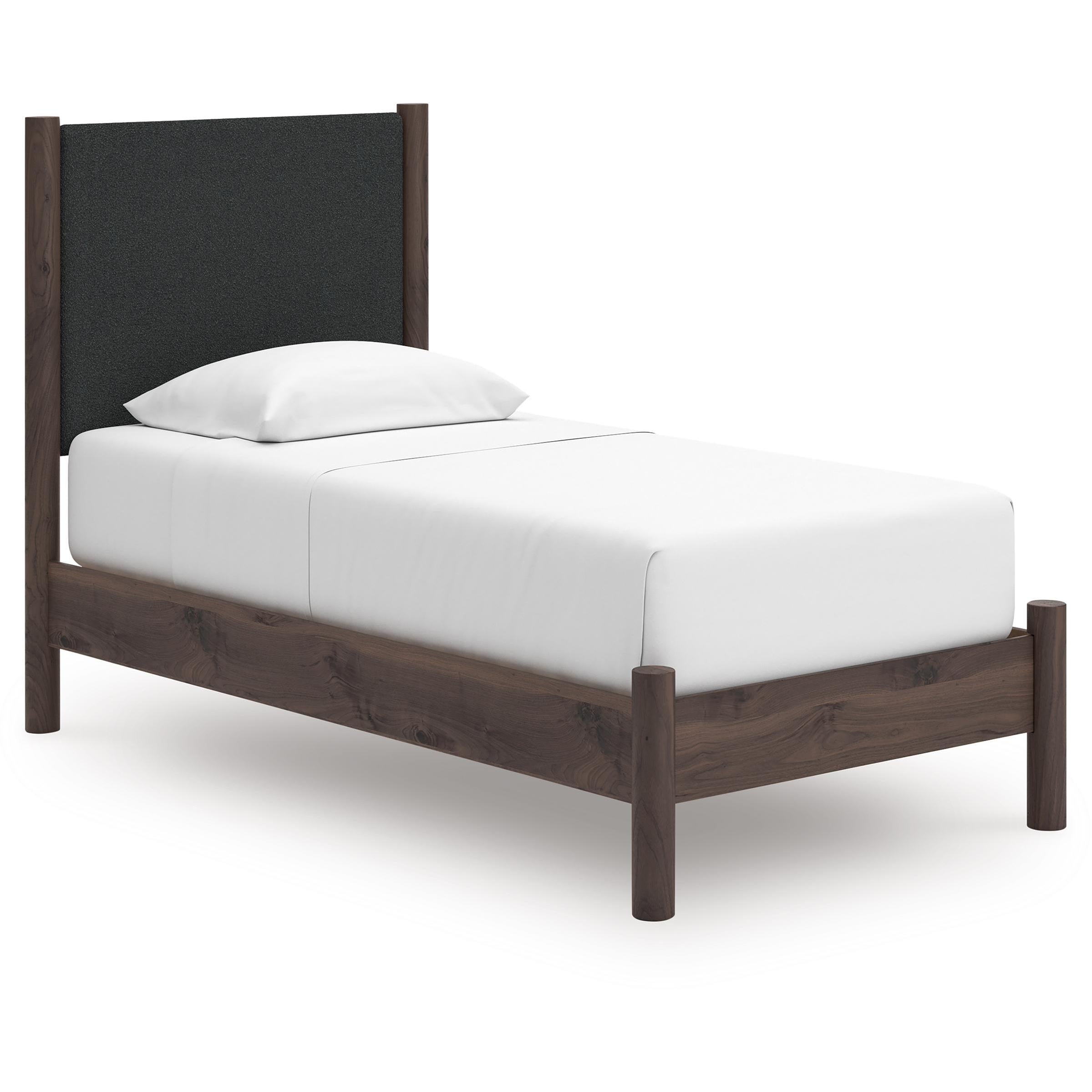  Size_Twin --  Signature Design by Ashley Pamytta Upholstered Platform Bed IMAGE 1