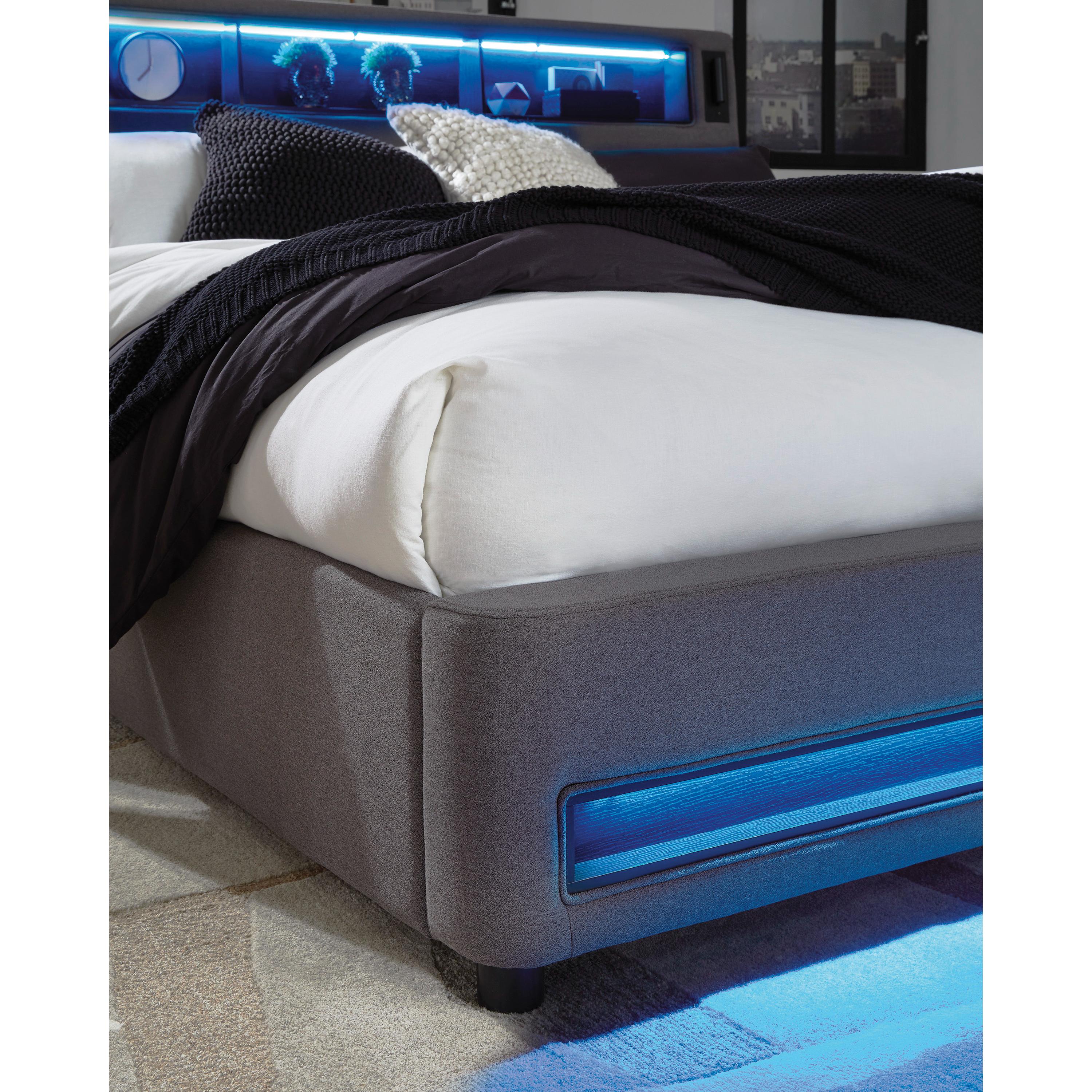  Size_Queen --  Verishaw PCB2721B20 Queen Upholstered Bed IMAGE 15