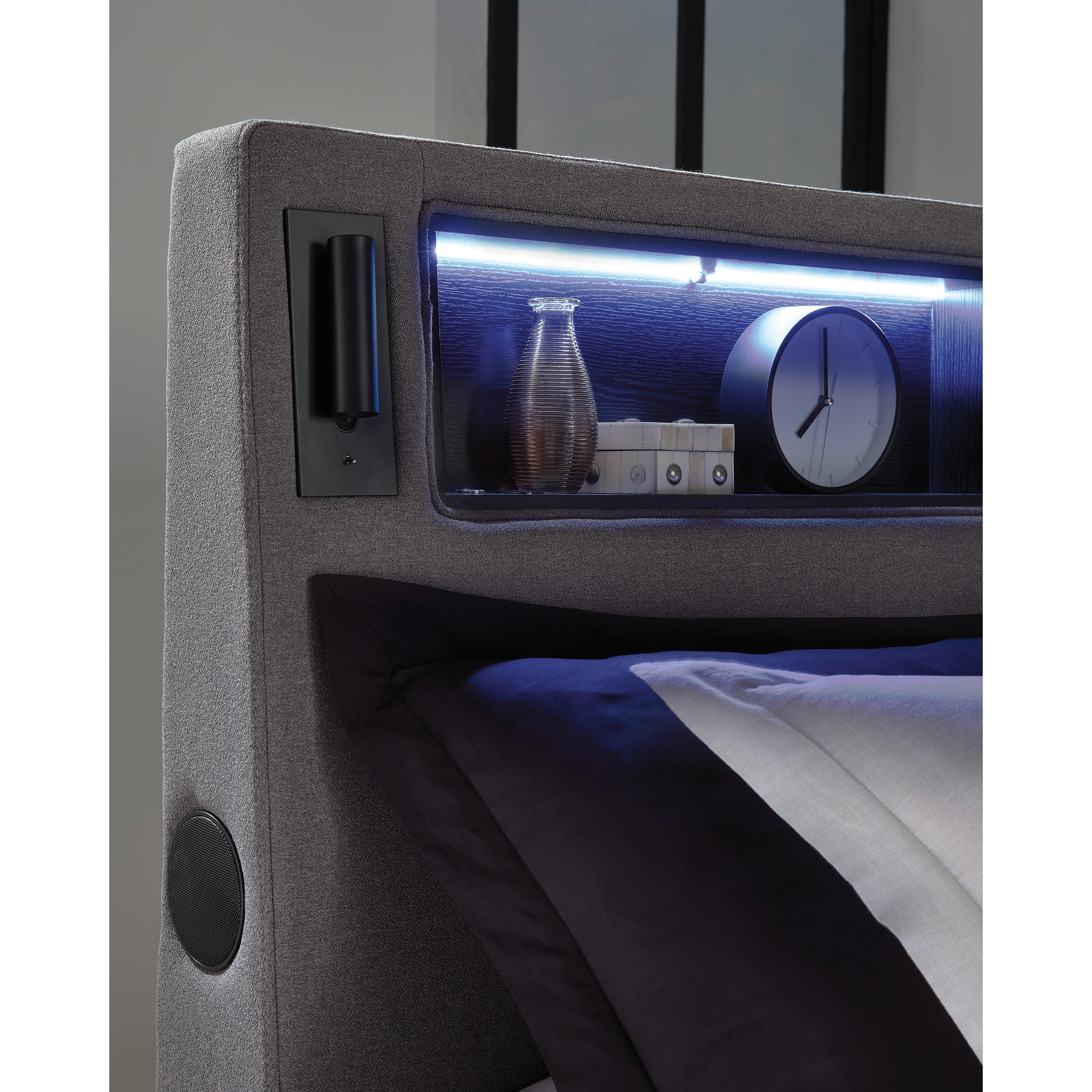  Size_Queen --  Verishaw PCB2721B20 Queen Upholstered Bed IMAGE 16