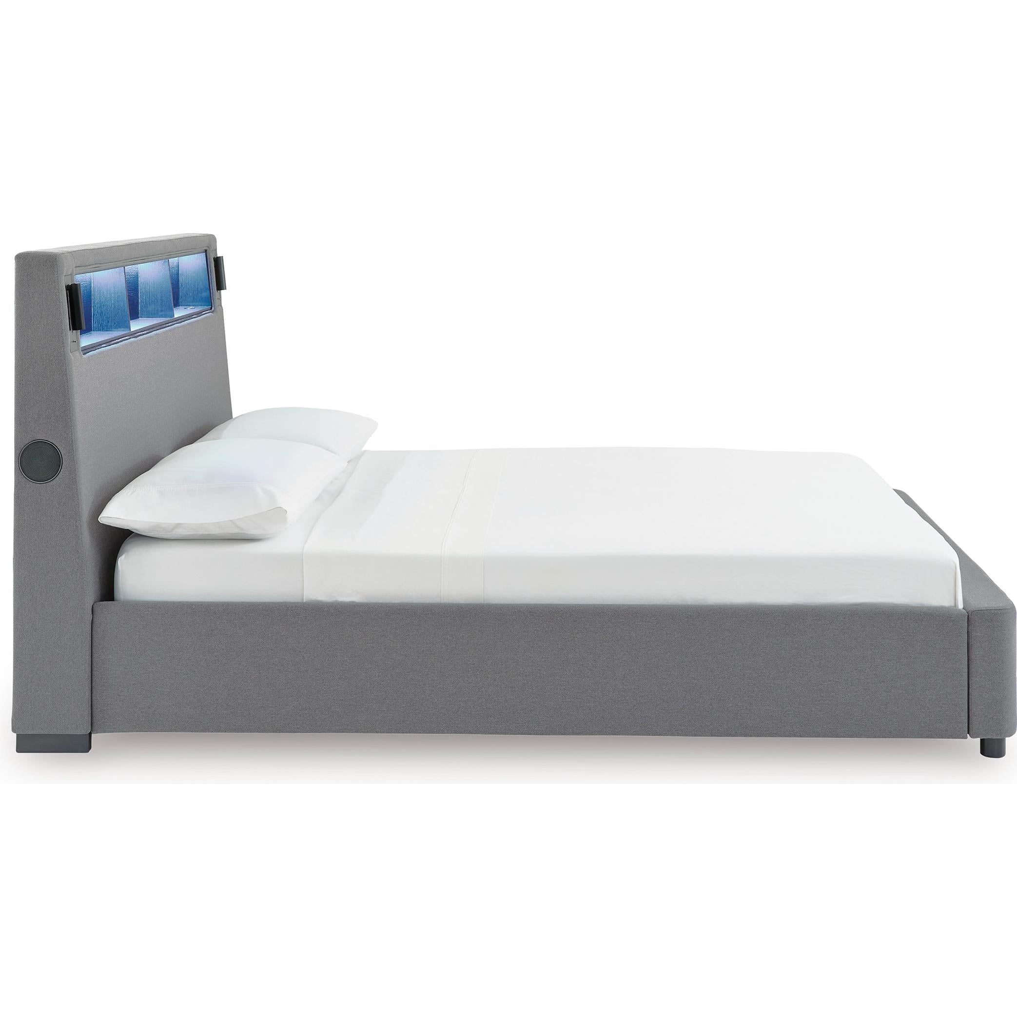  Size_Queen --  Verishaw PCB2721B20 Queen Upholstered Bed IMAGE 7
