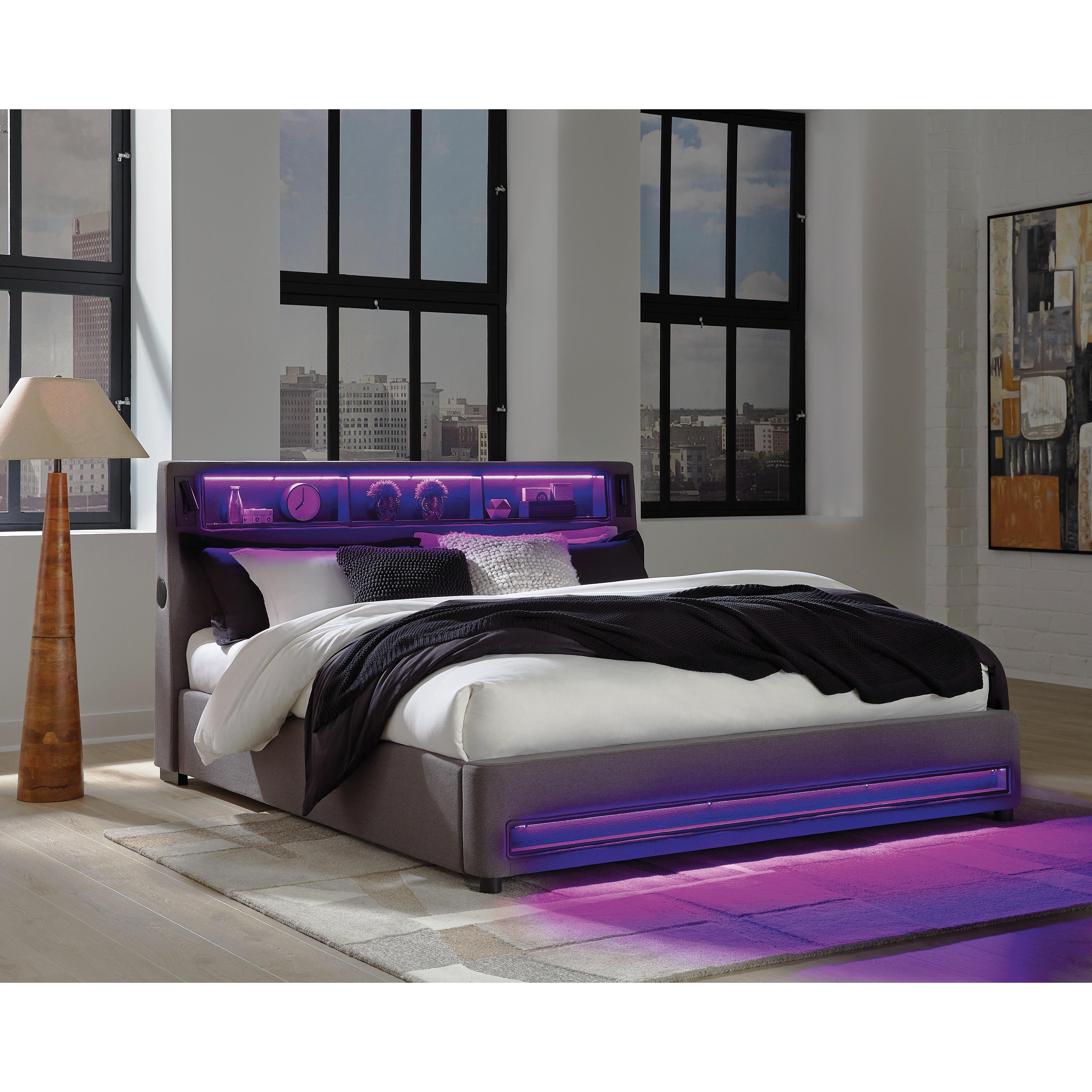  Size_King --  Verishaw PCB2721B21 King Upholstered Bed IMAGE 12