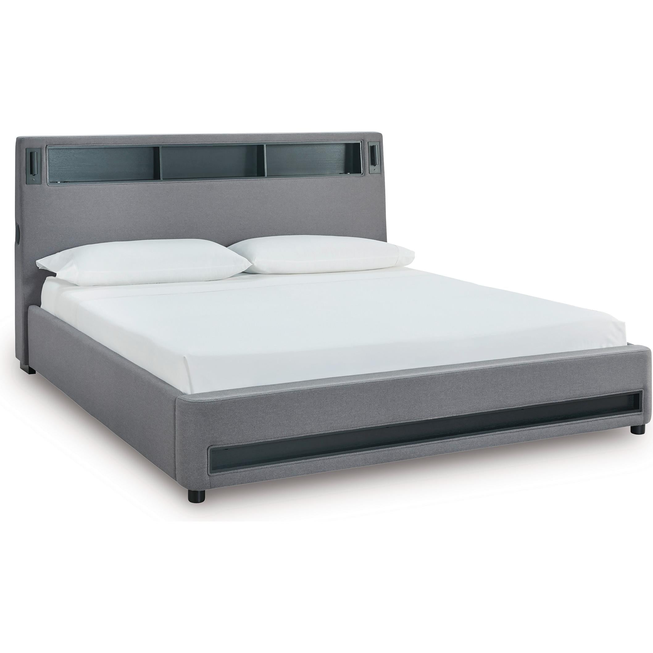  Size_King --  Verishaw PCB2721B21 King Upholstered Bed IMAGE 2