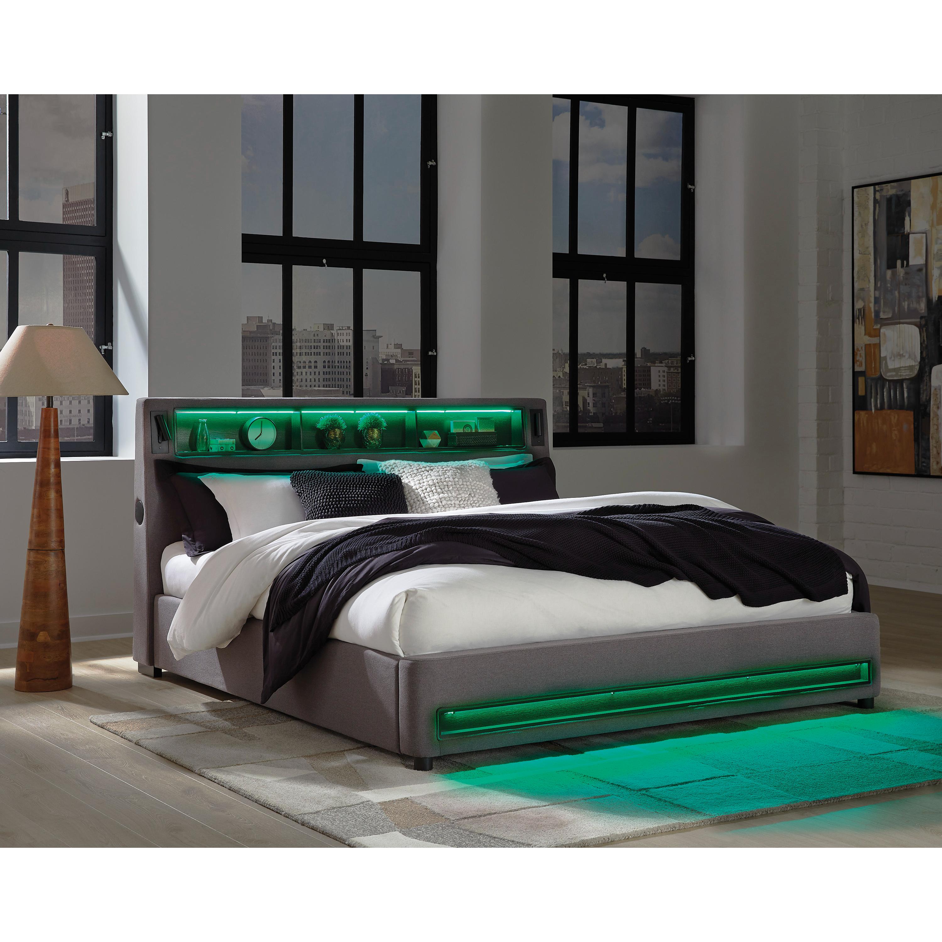  Size_California King --  Verishaw PCB2721B22 California King Upholstered Bed IMAGE 10