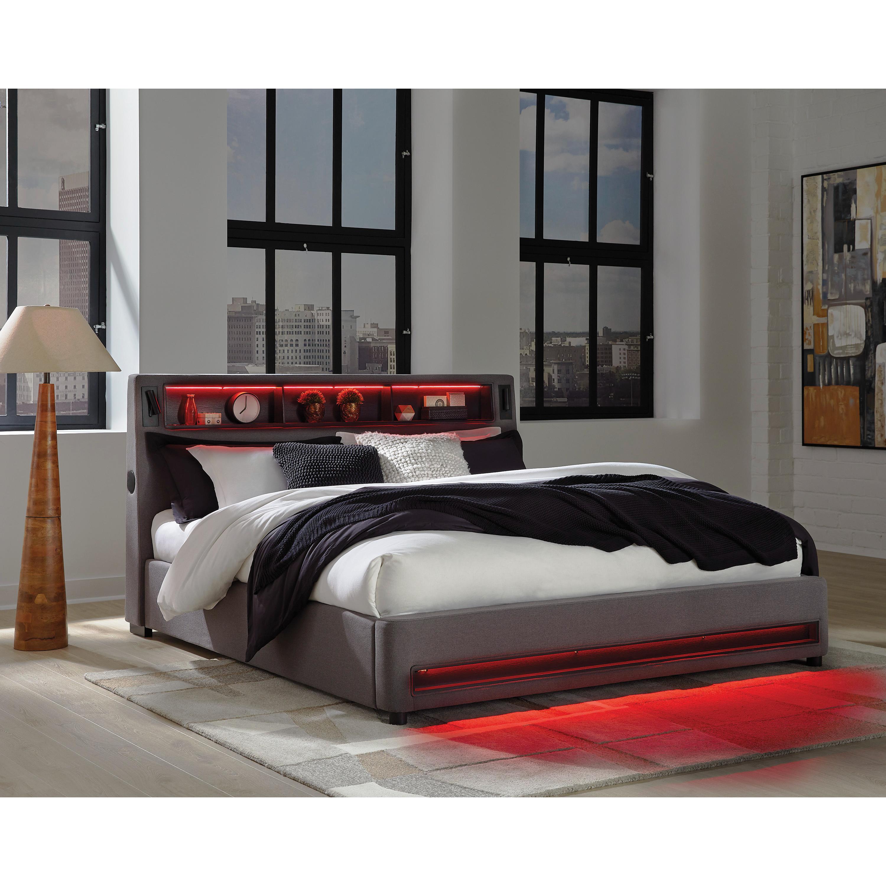  Size_California King --  Verishaw PCB2721B22 California King Upholstered Bed IMAGE 12