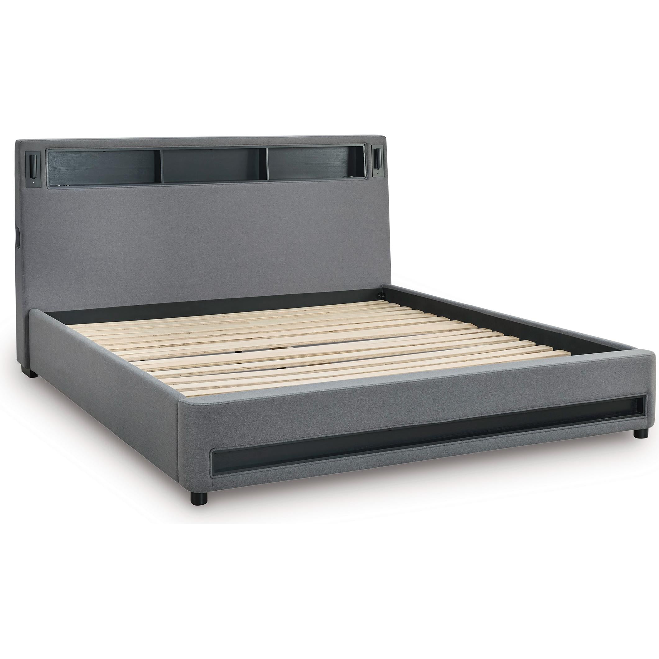  Size_California King --  Verishaw PCB2721B22 California King Upholstered Bed IMAGE 3