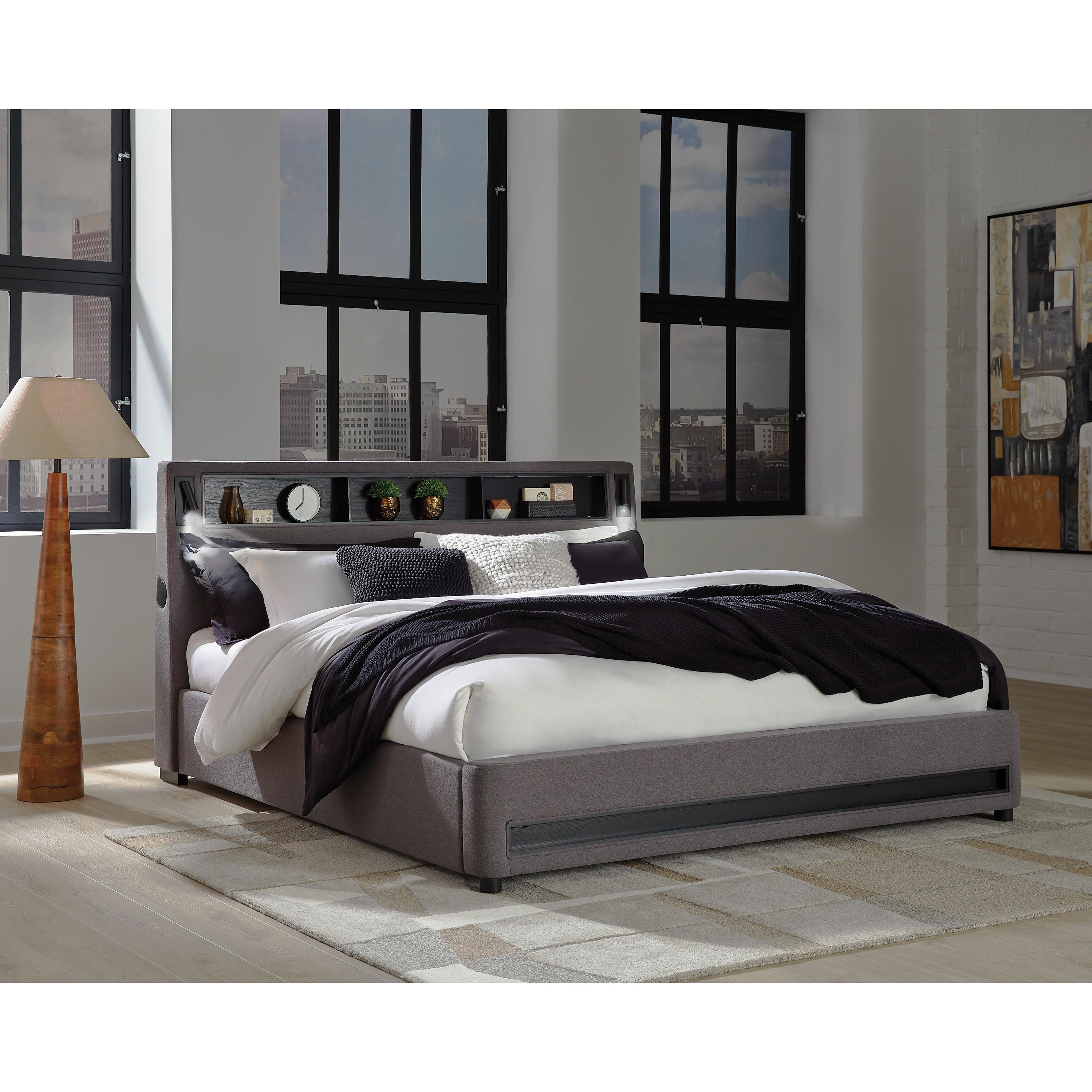  Size_California King --  Verishaw PCB2721B22 California King Upholstered Bed IMAGE 8