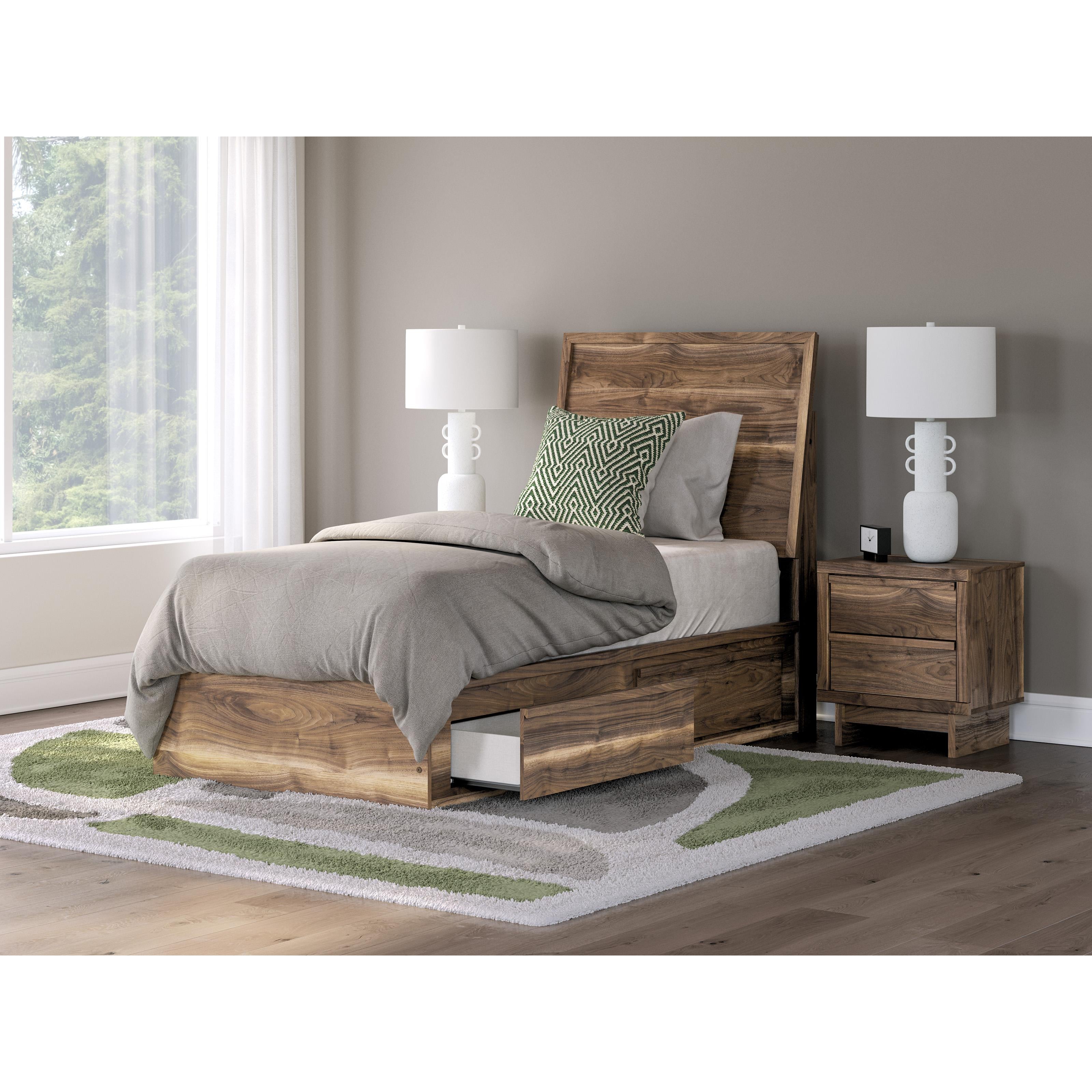  Size_Twin --  Signature Design by Ashley Chirason Panel Bed with Storage IMAGE 7