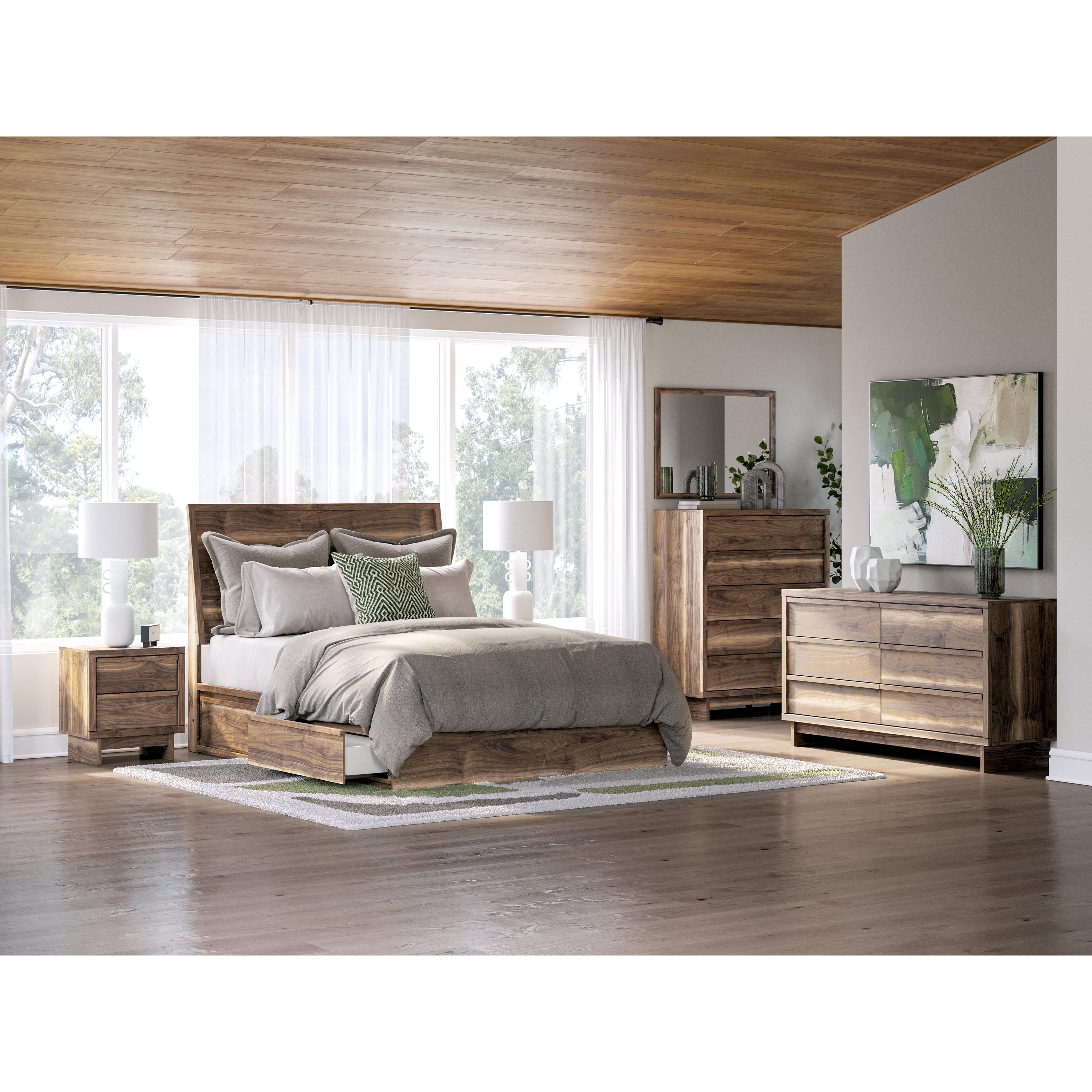  Size_Queen --  Chirason PCB3367B4 Queen Panel Bed with Storage IMAGE 10