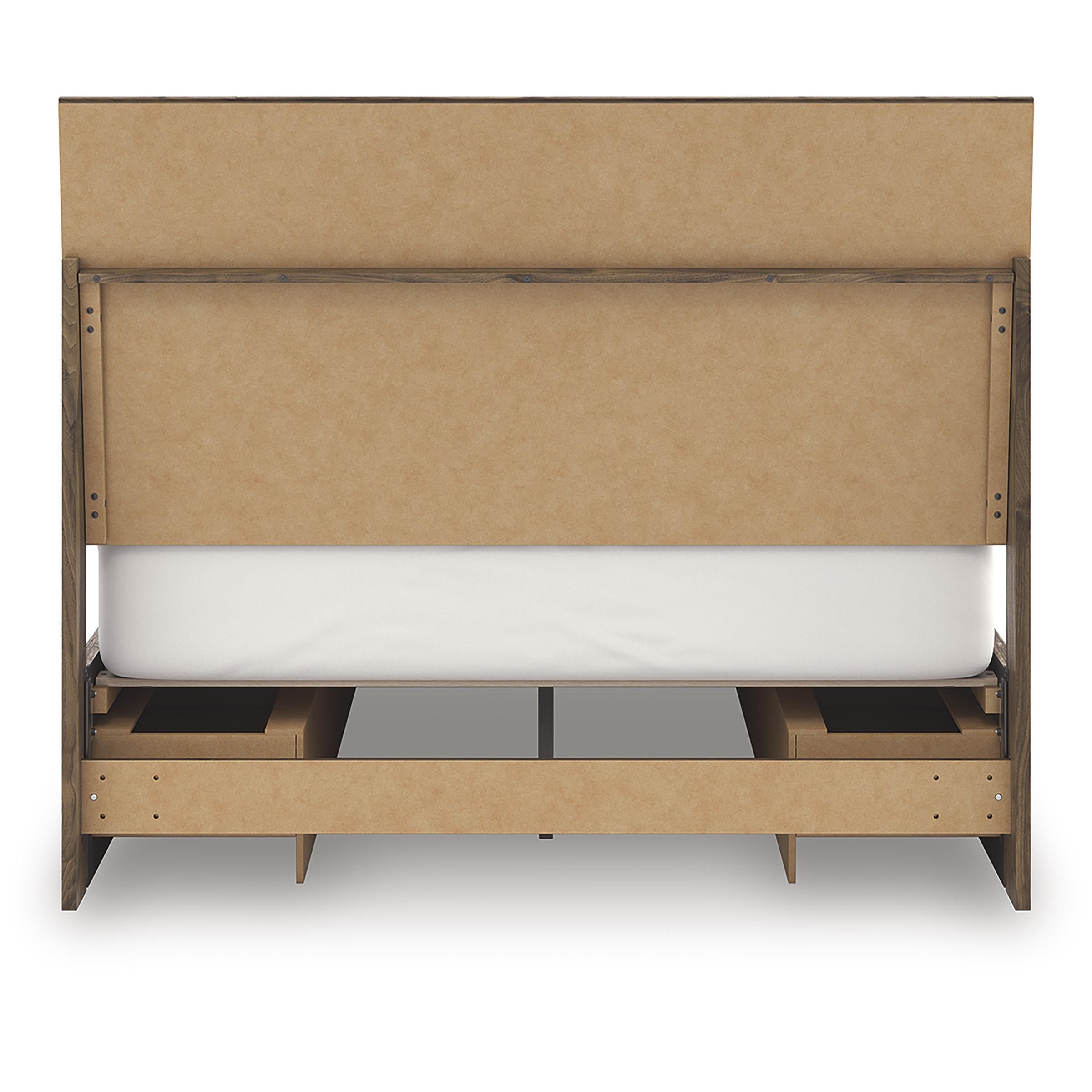  Size_Queen --  Chirason PCB3367B4 Queen Panel Bed with Storage IMAGE 5