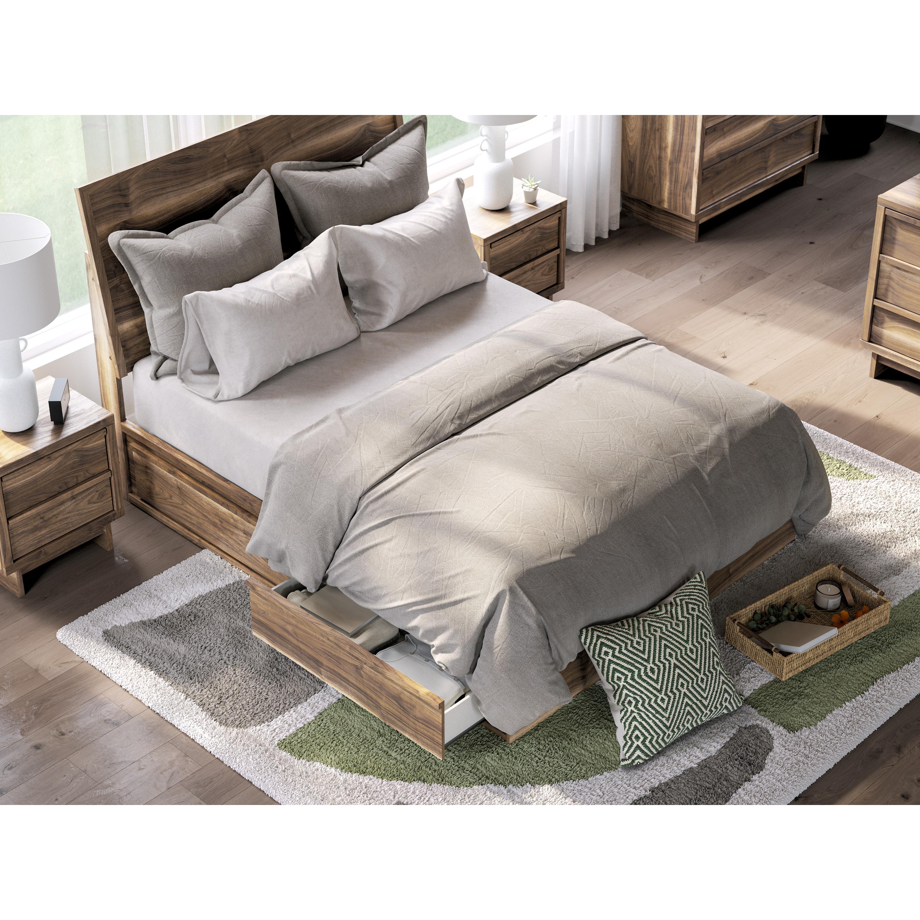  Size_Queen --  Chirason PCB3367B4 Queen Panel Bed with Storage IMAGE 9