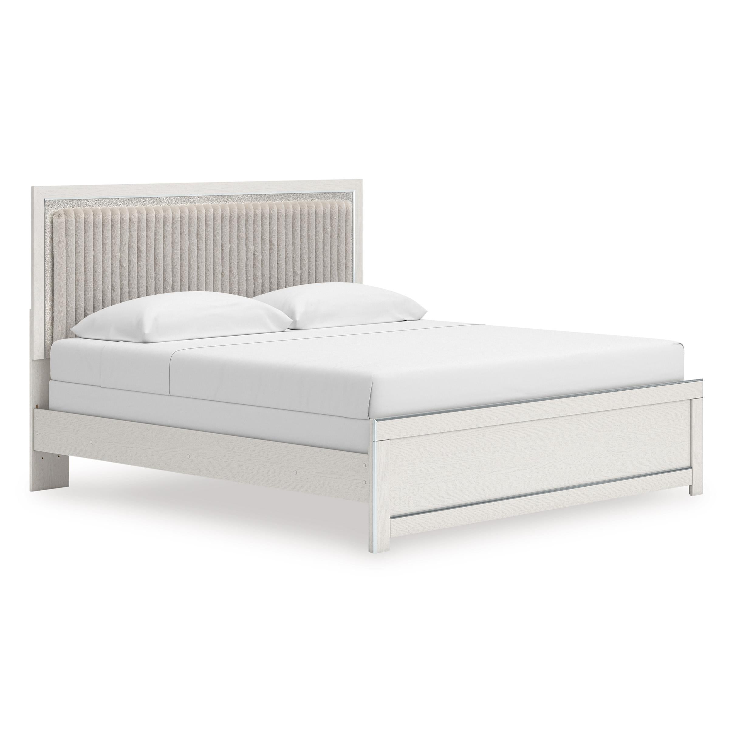  Size_King --  Zuraleus PCB3381B10 King Upholstered Panel Bed IMAGE 1