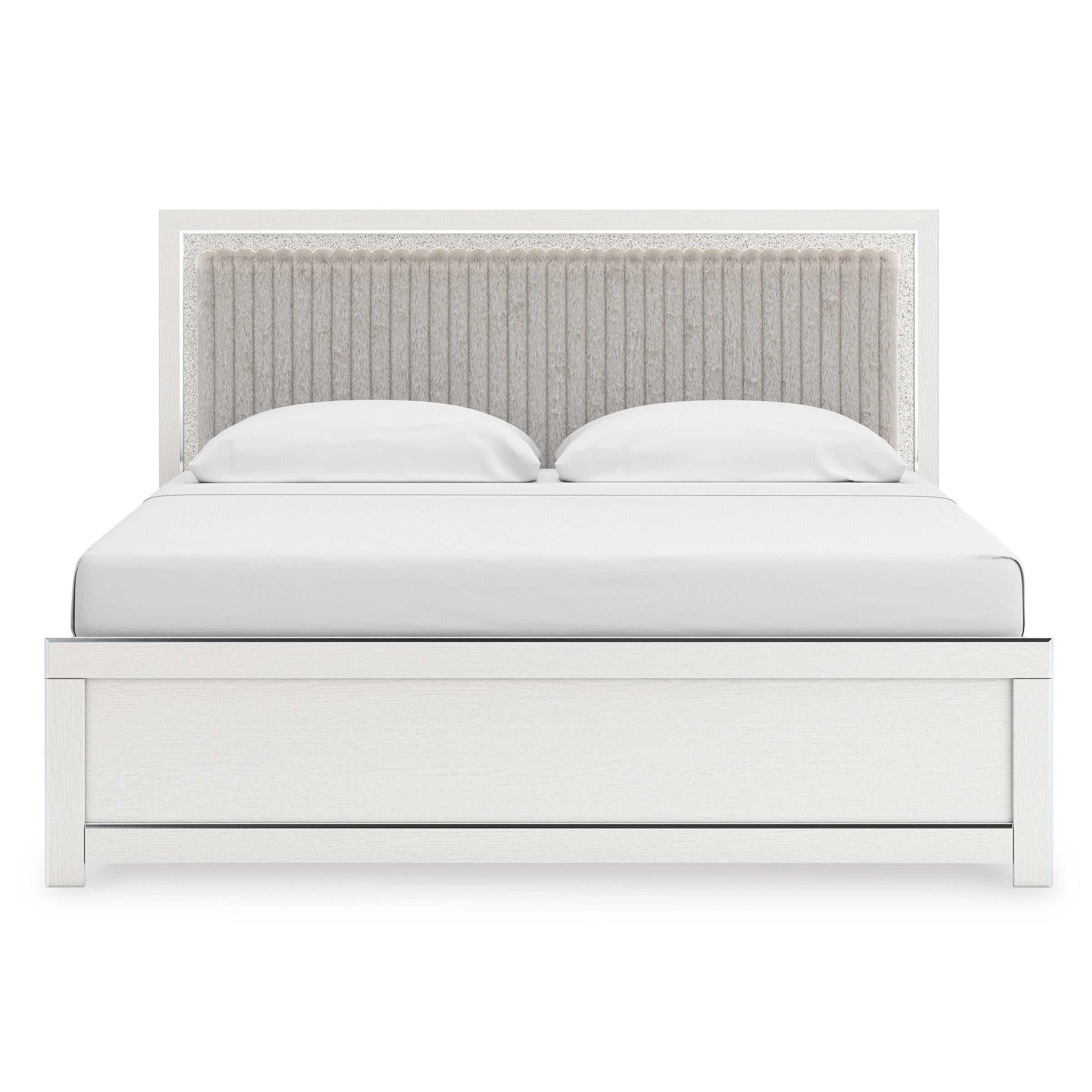  Size_King --  Zuraleus PCB3381B10 King Upholstered Panel Bed IMAGE 2