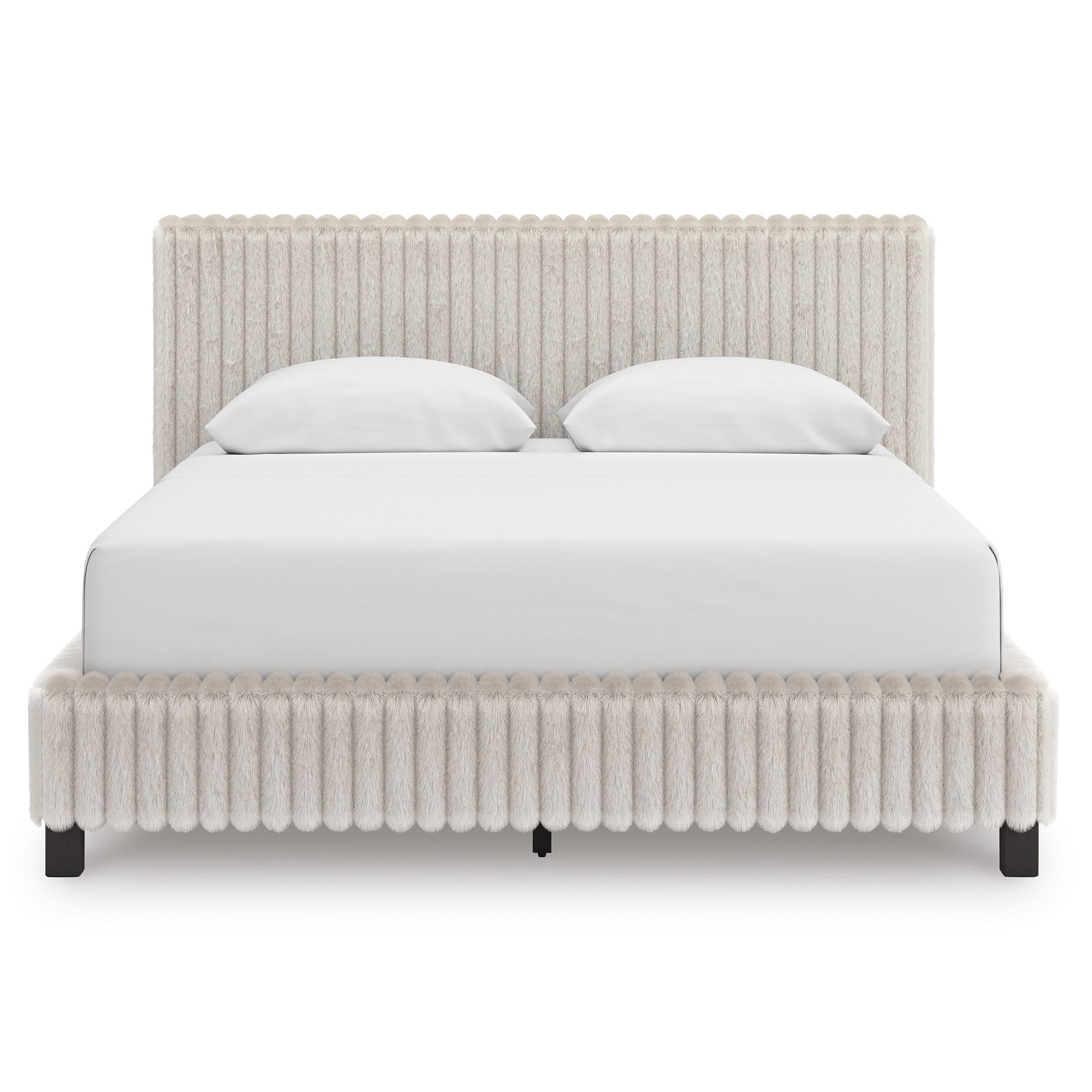  Size_Queen --  Signature Design by Ashley Zuraleus Upholstered Bed IMAGE 2