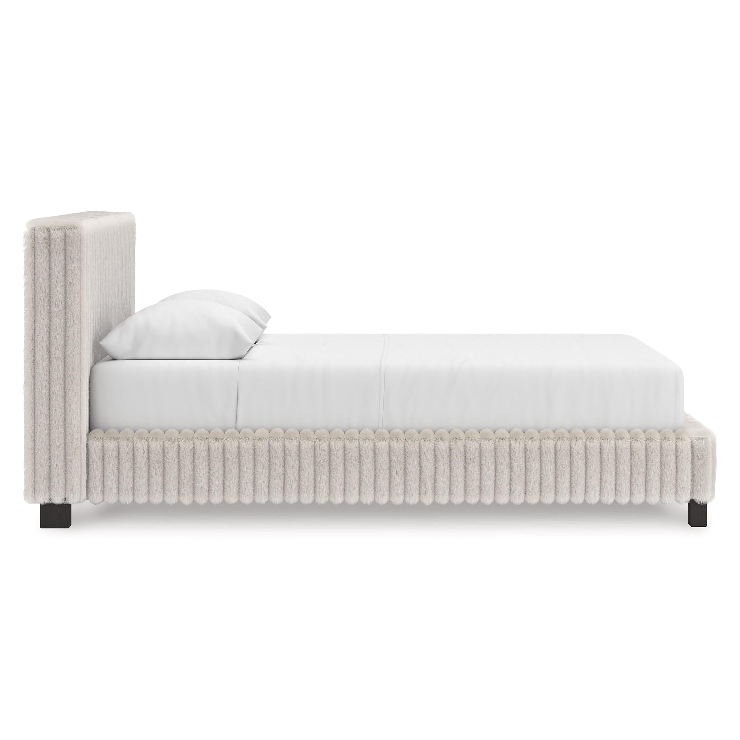  Size_Queen --  Signature Design by Ashley Zuraleus Upholstered Bed IMAGE 3