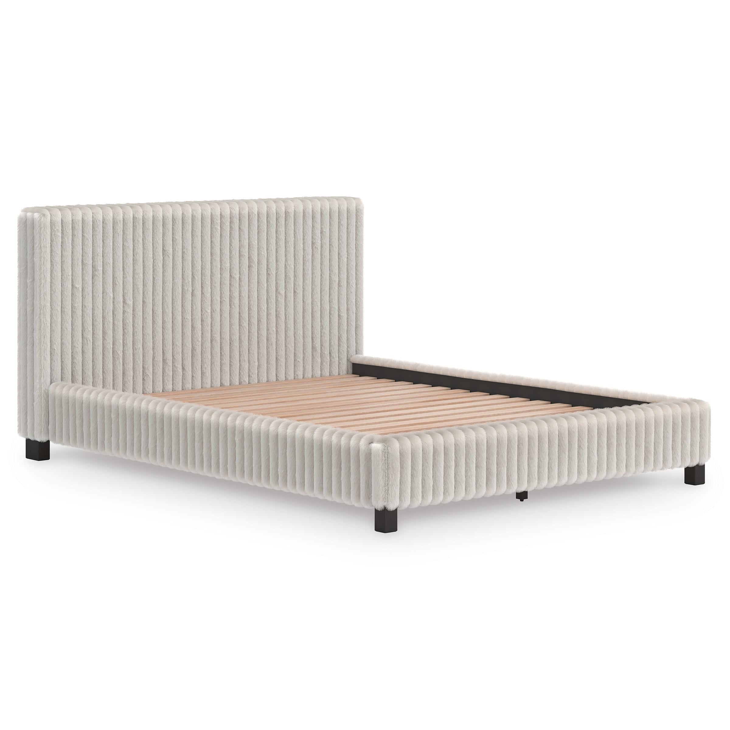 Size_Queen --  Signature Design by Ashley Zuraleus Upholstered Bed IMAGE 5