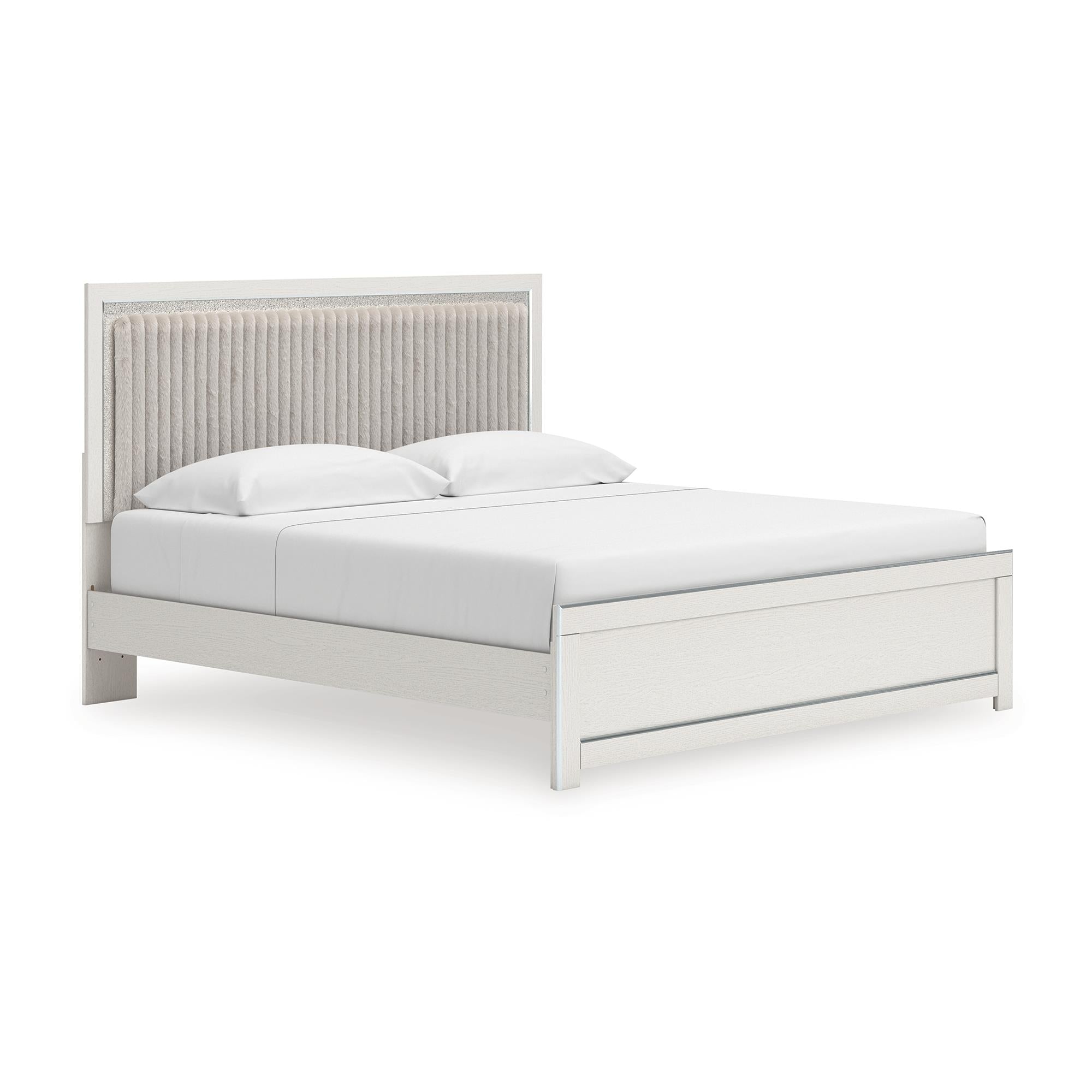  Size_King --  Zuraleus PCB3381B8 King Upholstered Panel Bed IMAGE 1