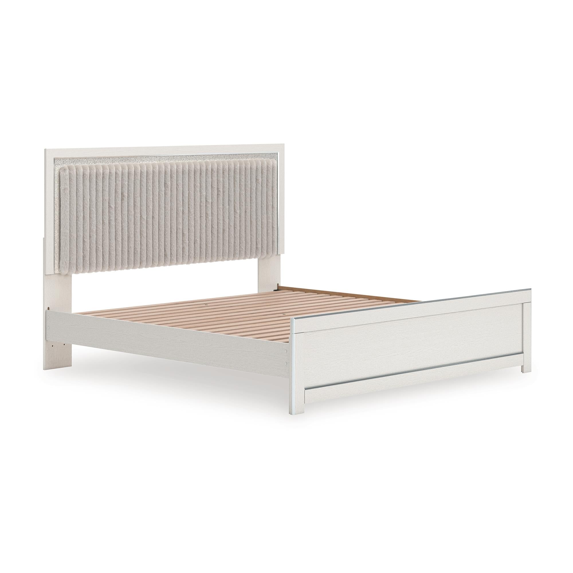  Size_King --  Zuraleus PCB3381B8 King Upholstered Panel Bed IMAGE 3