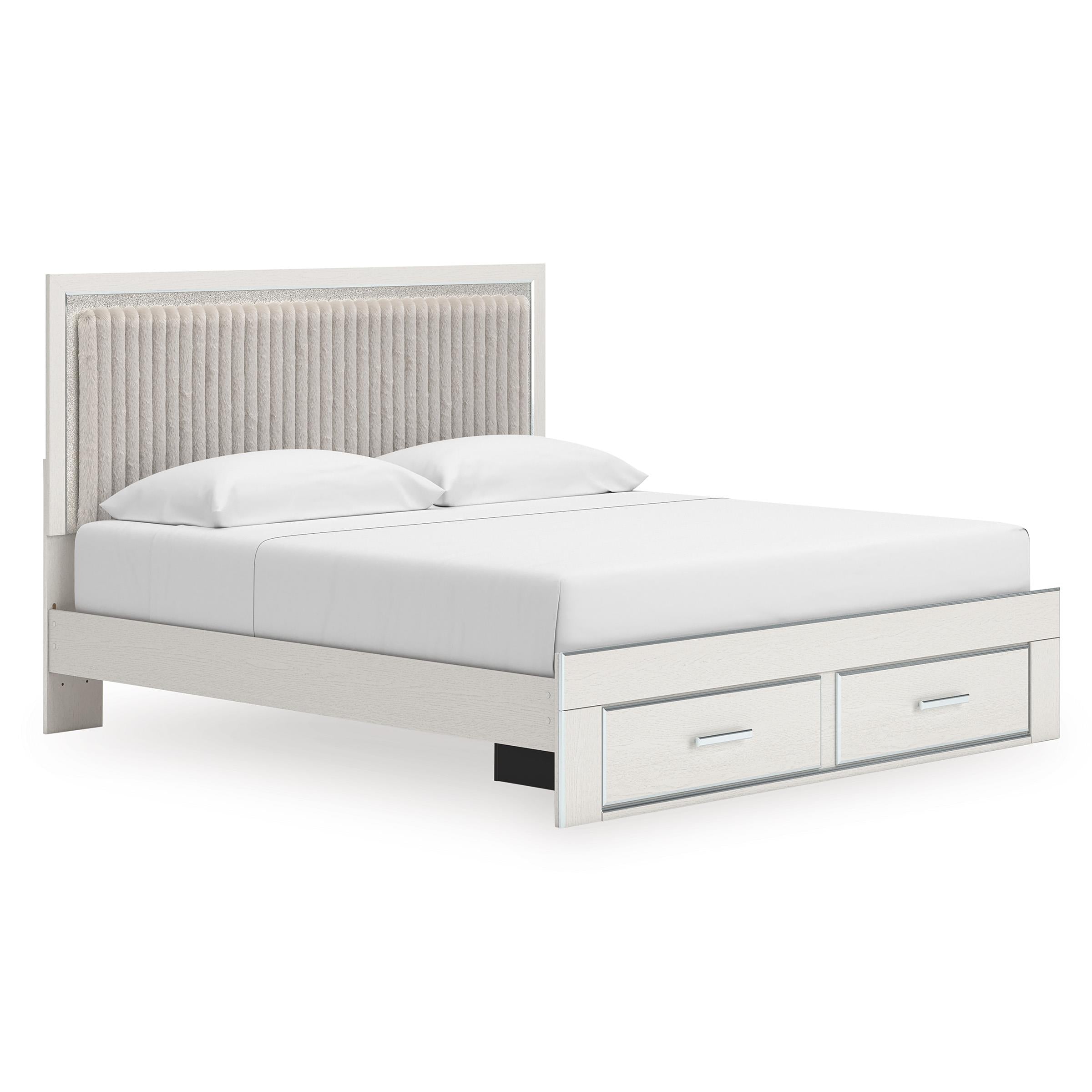  Size_King --  Zuraleus PCB3381B9 King Upholstered Panel Storage Bed IMAGE 1