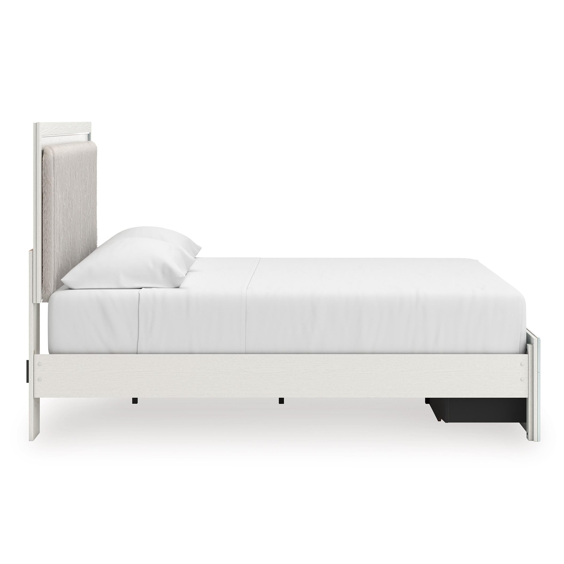  Size_King --  Zuraleus PCB3381B9 King Upholstered Panel Storage Bed IMAGE 3