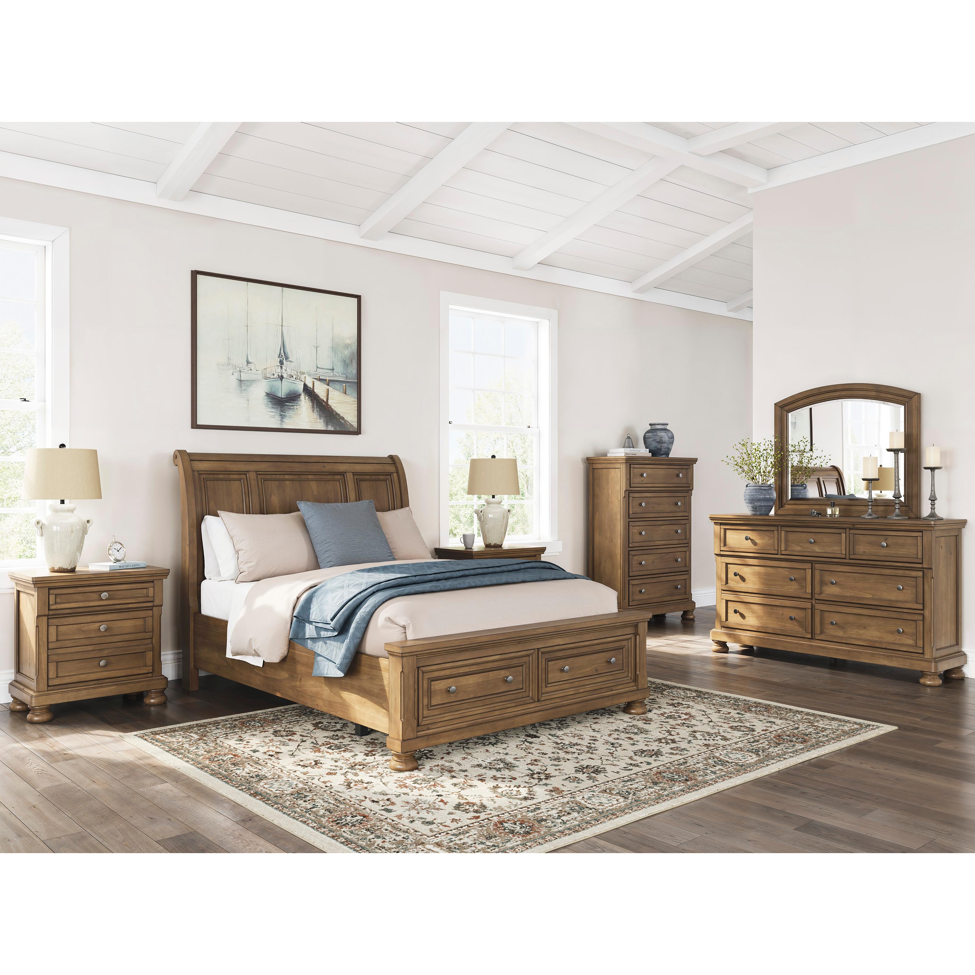 Size_Queen --  Signature Design by Ashley Feddinger Sleigh Bed with Storage IMAGE 11