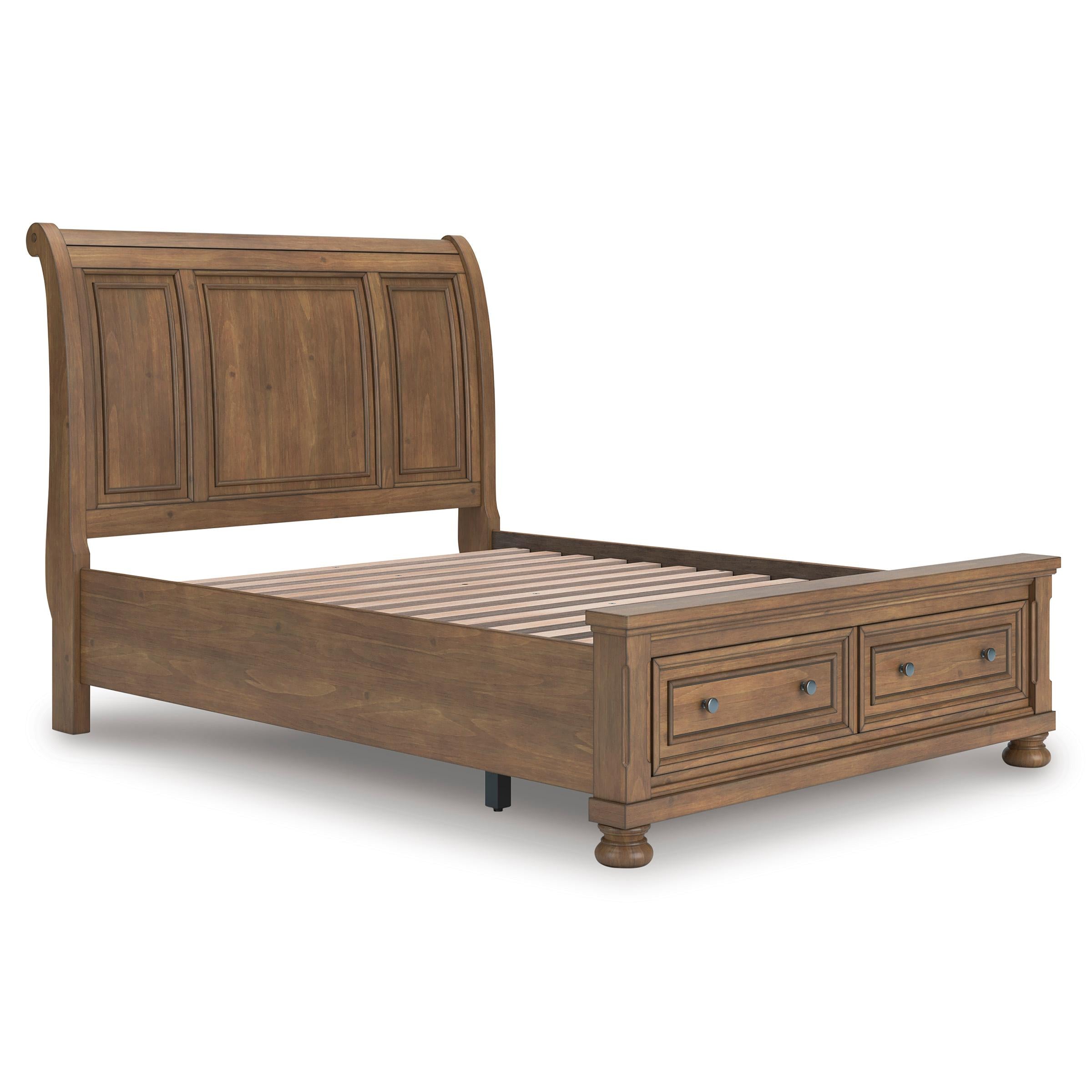  Size_Queen --  Signature Design by Ashley Feddinger Sleigh Bed with Storage IMAGE 6