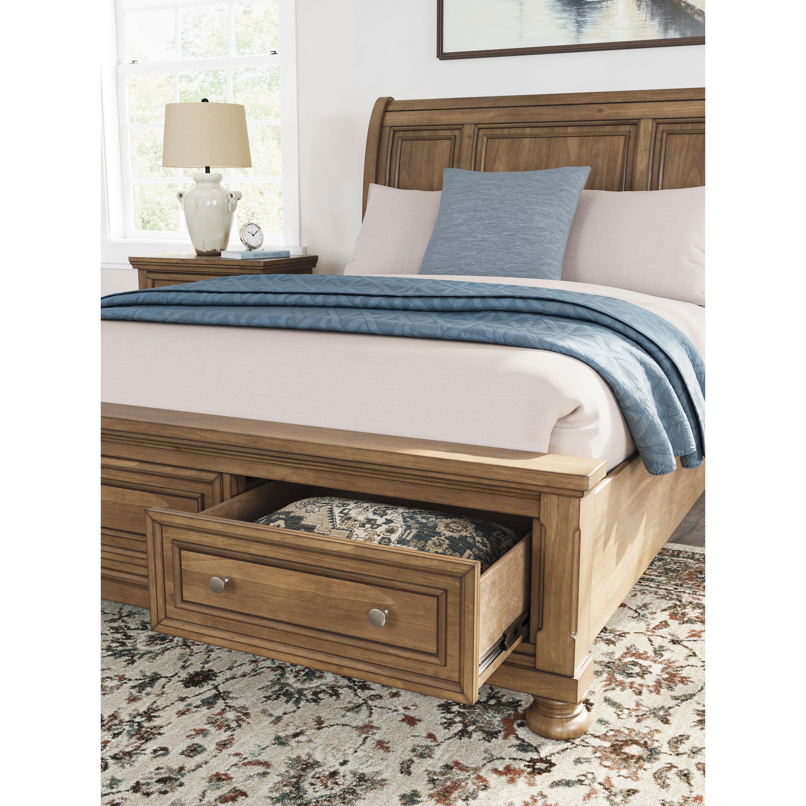  Size_Queen --  Signature Design by Ashley Feddinger Sleigh Bed with Storage IMAGE 9
