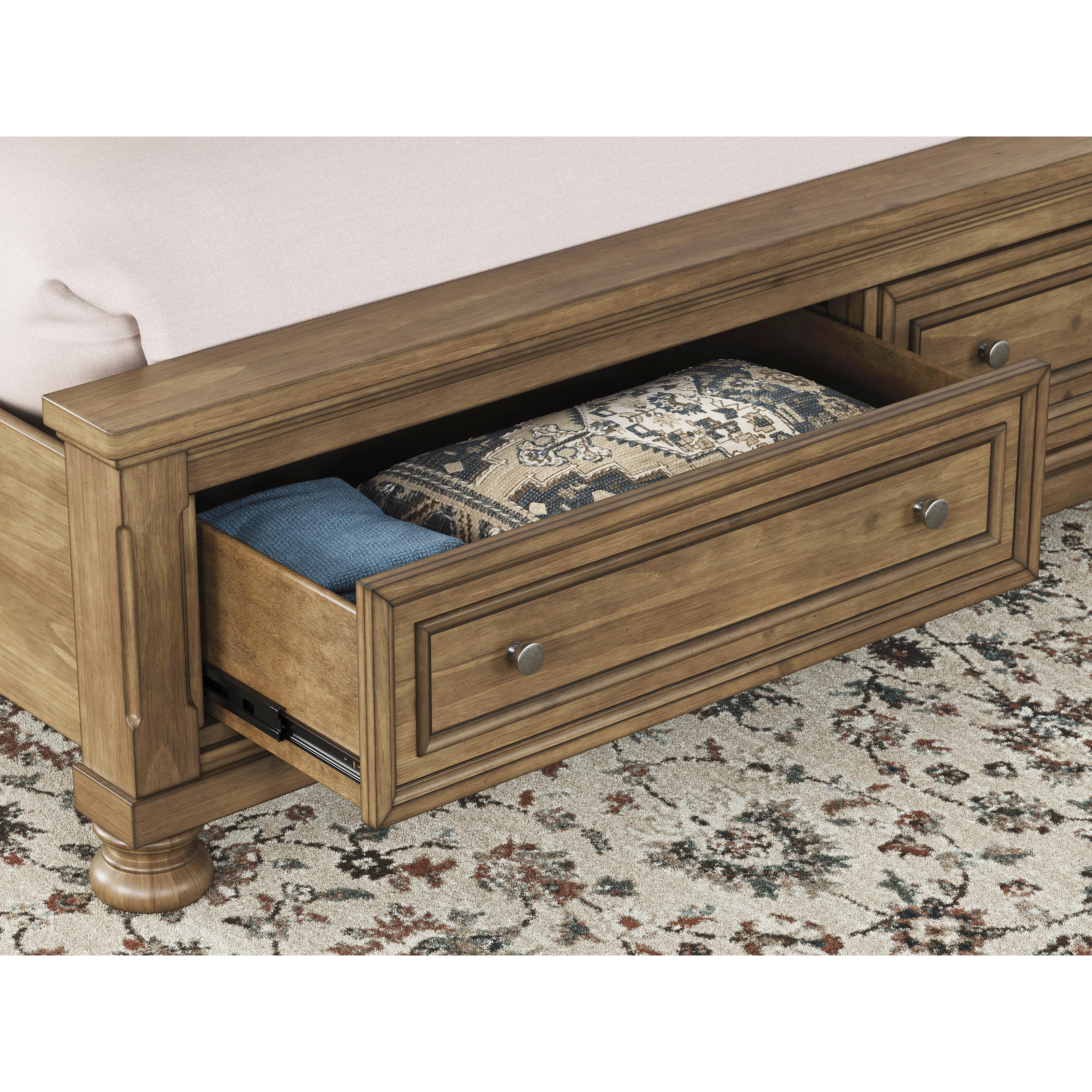  Size_King --  Feddinger PCB779B8 King Storage Sleigh Bed IMAGE 11