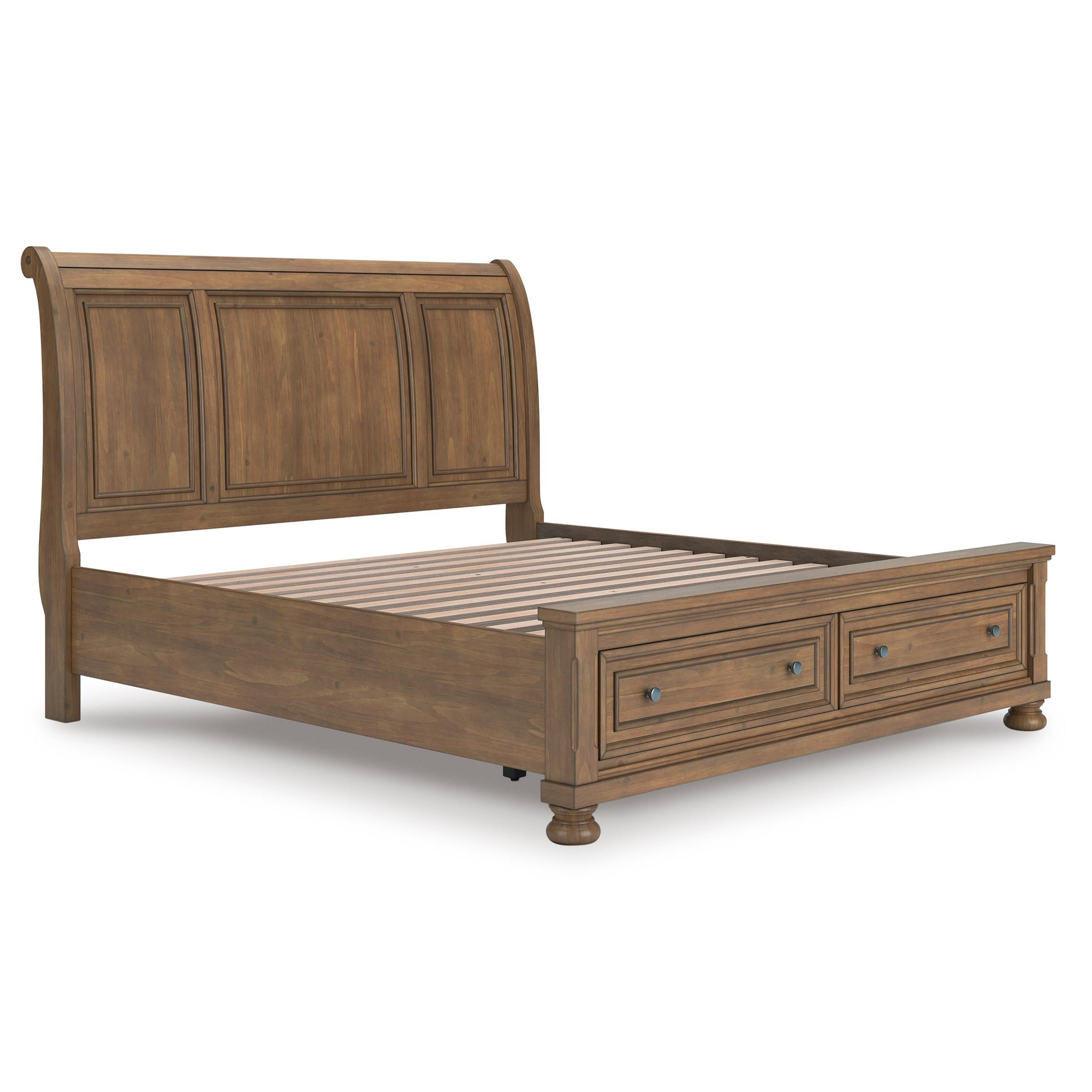  Size_King --  Feddinger PCB779B8 King Storage Sleigh Bed IMAGE 6