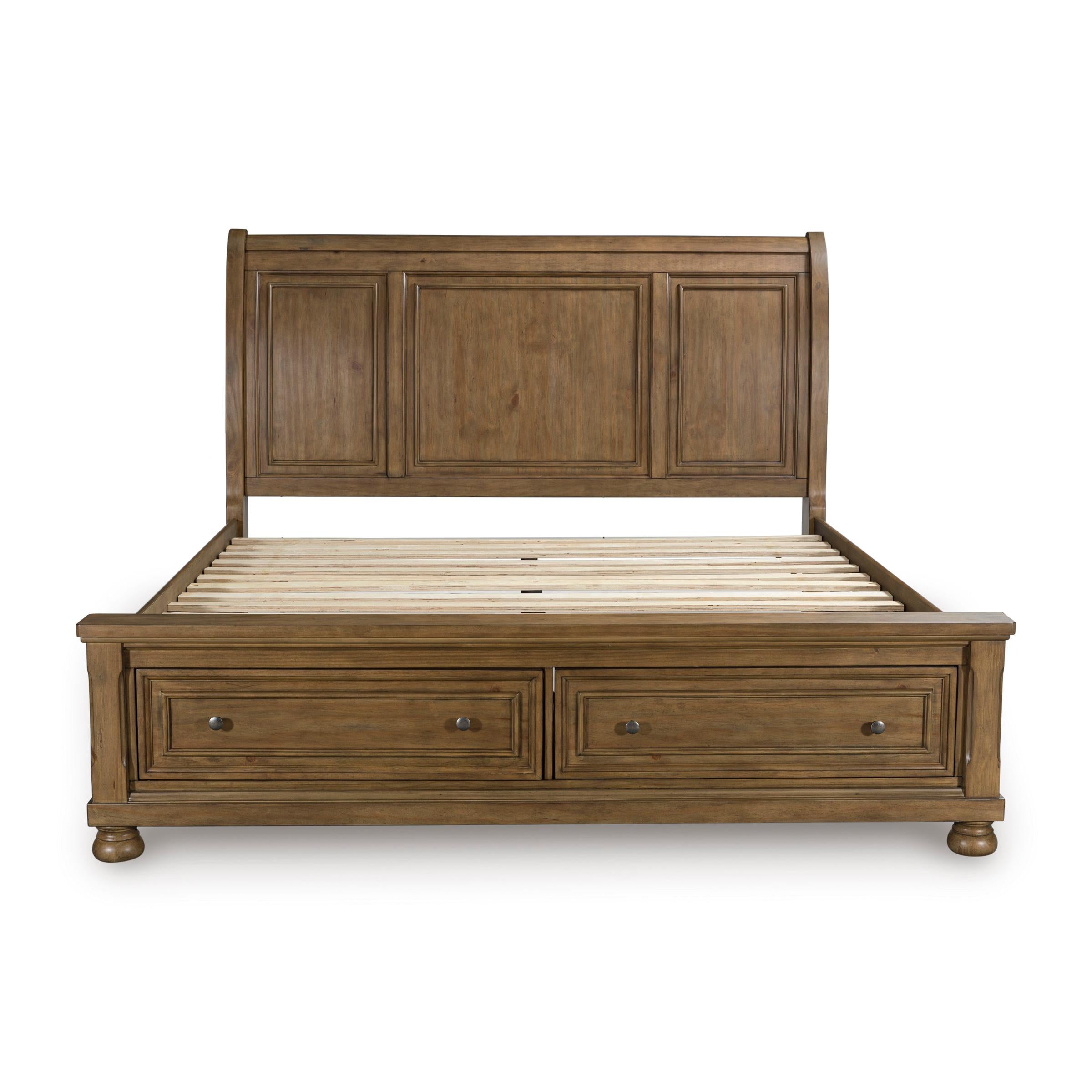  Size_King --  Feddinger PCB779B8 King Storage Sleigh Bed IMAGE 7