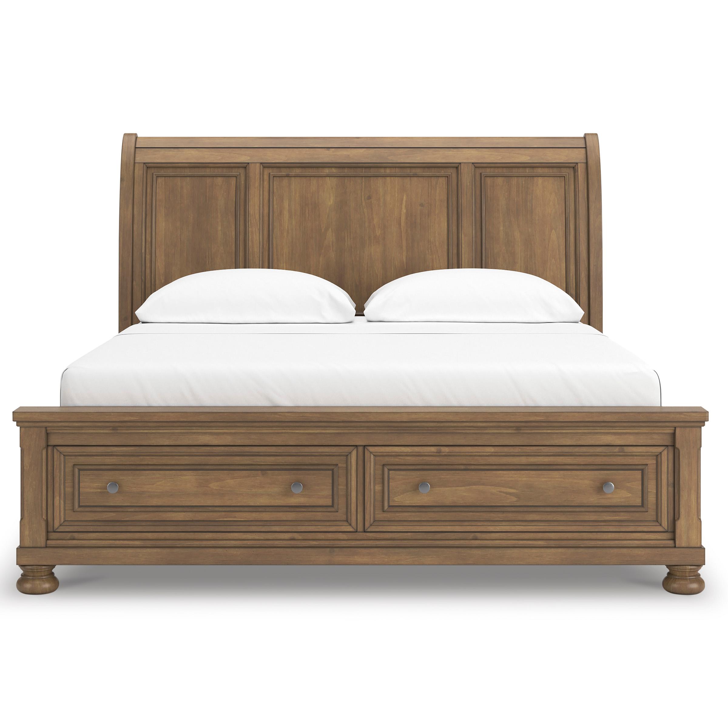 Size_California King --  Feddinger PCB779B9 California King Storage Sleigh Bed IMAGE 3