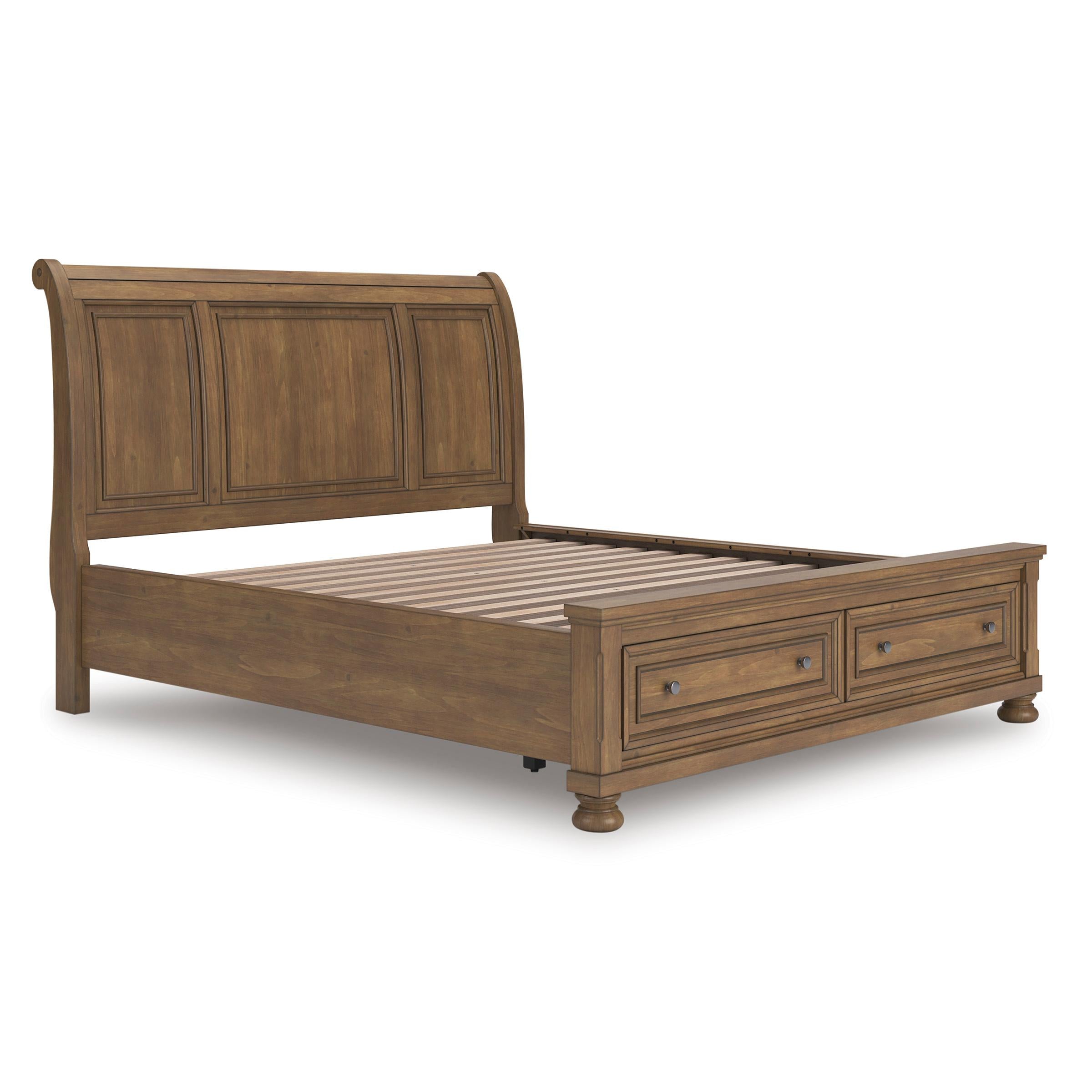  Size_California King --  Feddinger PCB779B9 California King Storage Sleigh Bed IMAGE 6