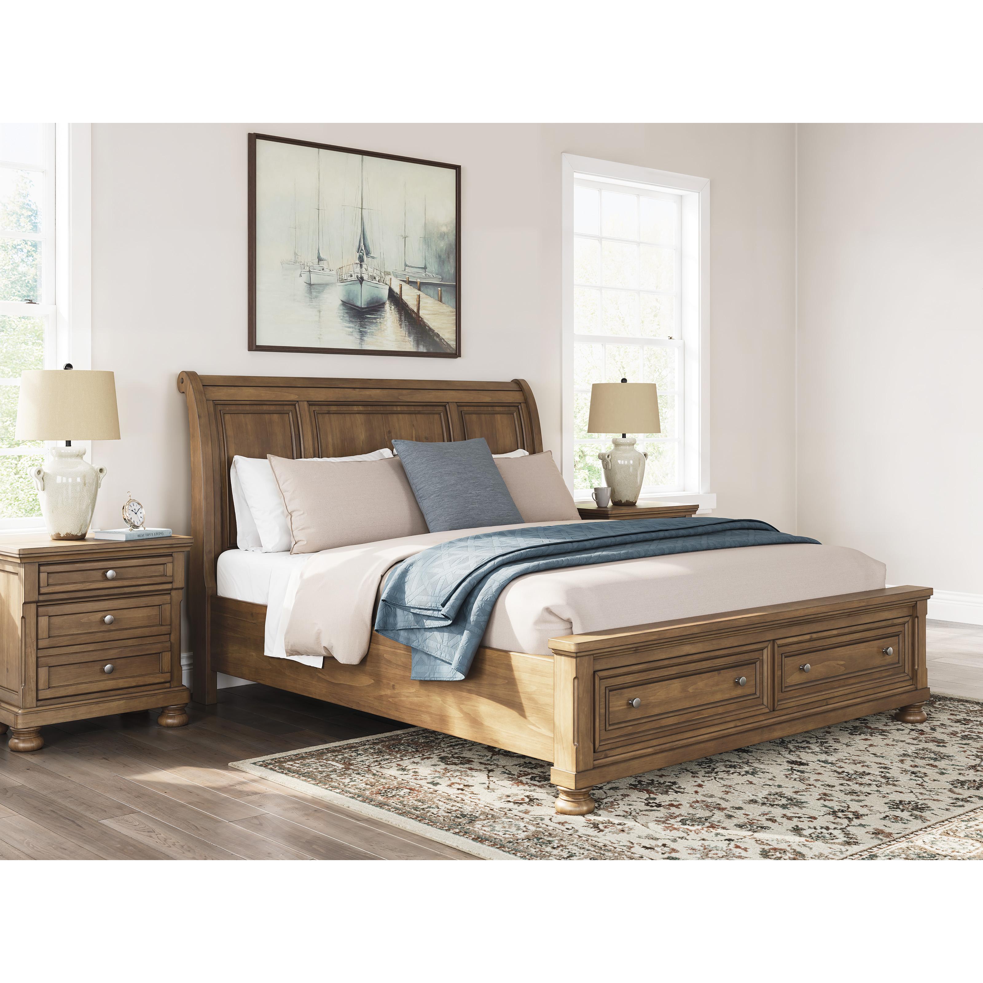  Size_California King --  Feddinger PCB779B9 California King Storage Sleigh Bed IMAGE 7