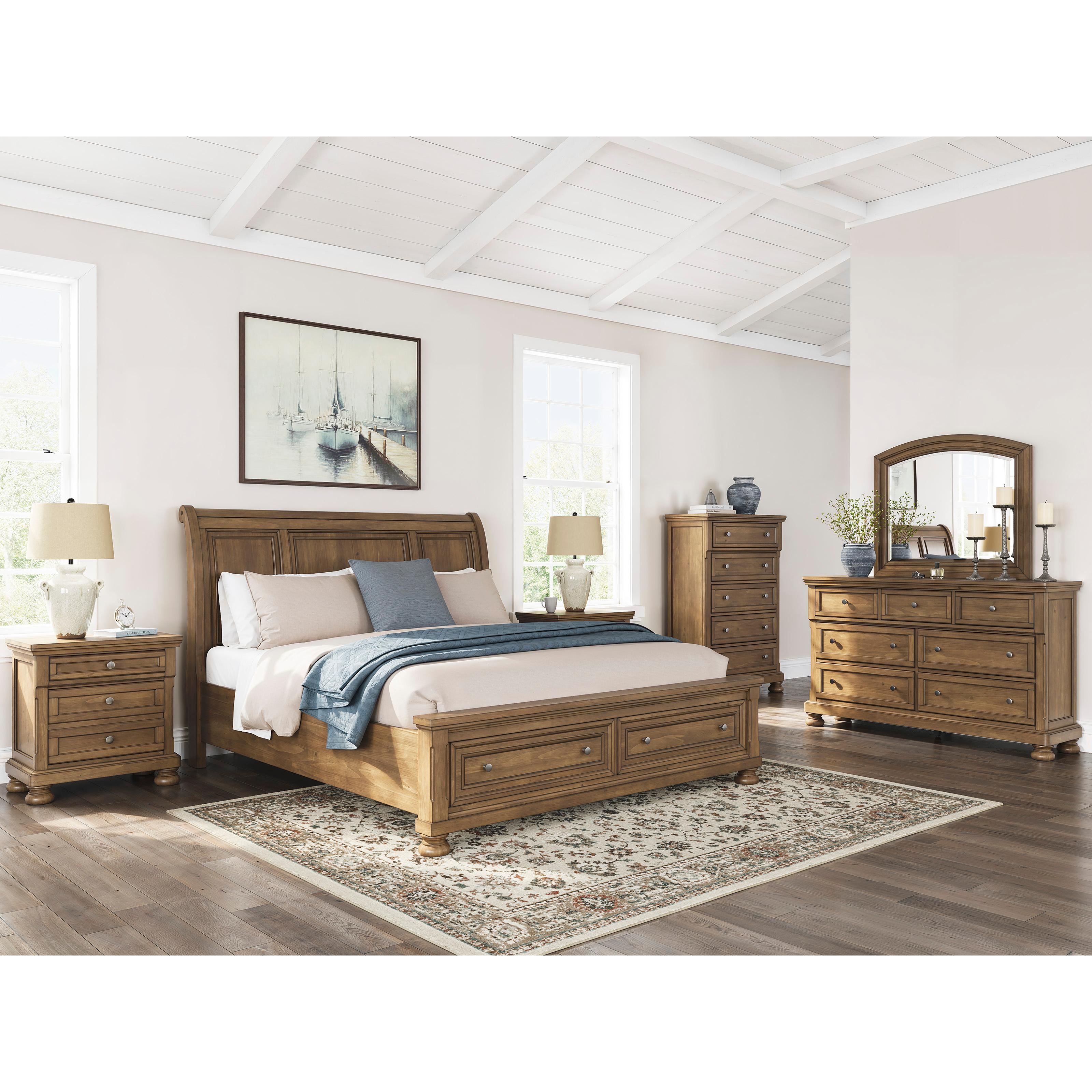  Size_California King --  Feddinger PCB779B9 California King Storage Sleigh Bed IMAGE 9