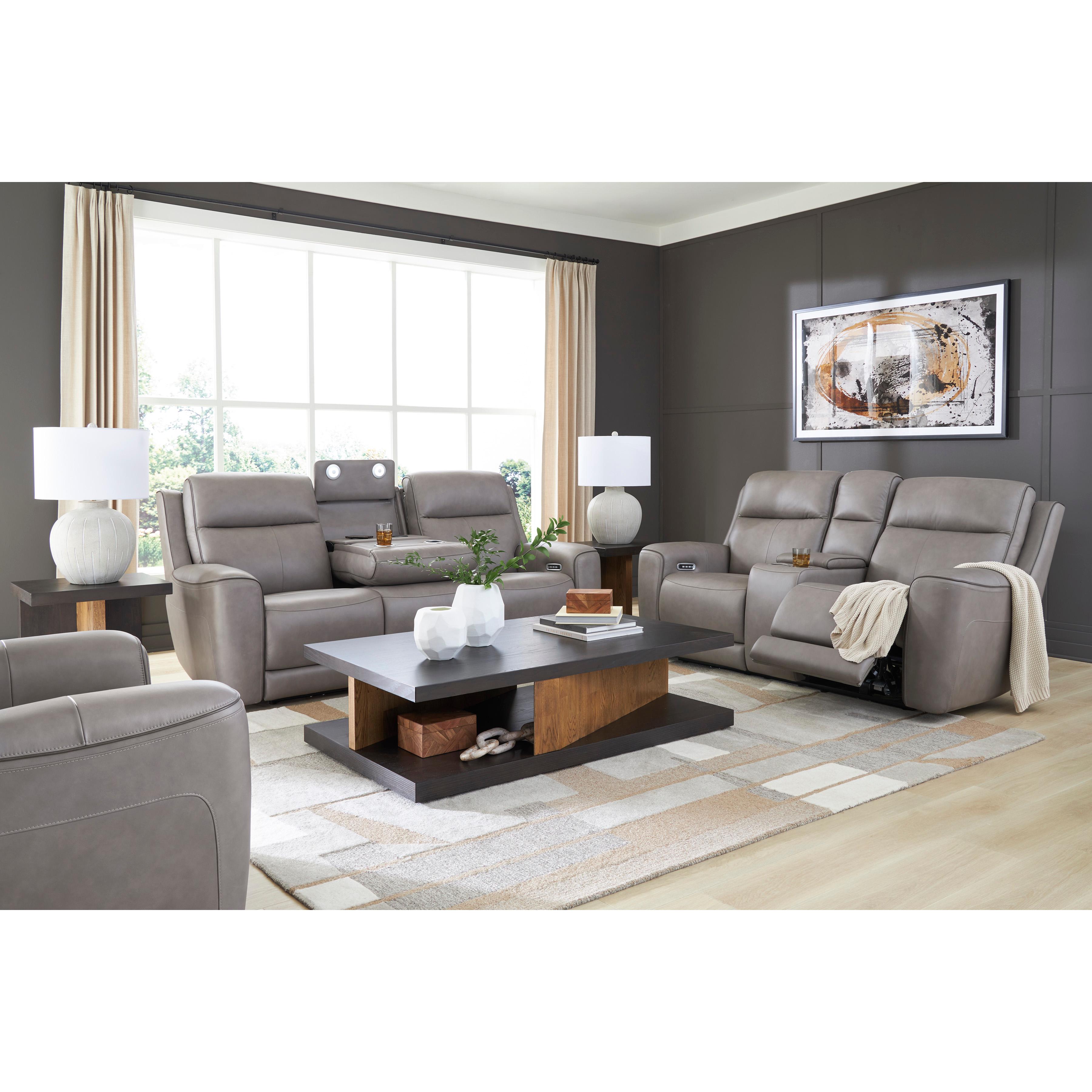  Manufacturer Color_Coin --  Signature Design by Ashley 5Z Comfort Power Leather Match Recliner IMAGE 12