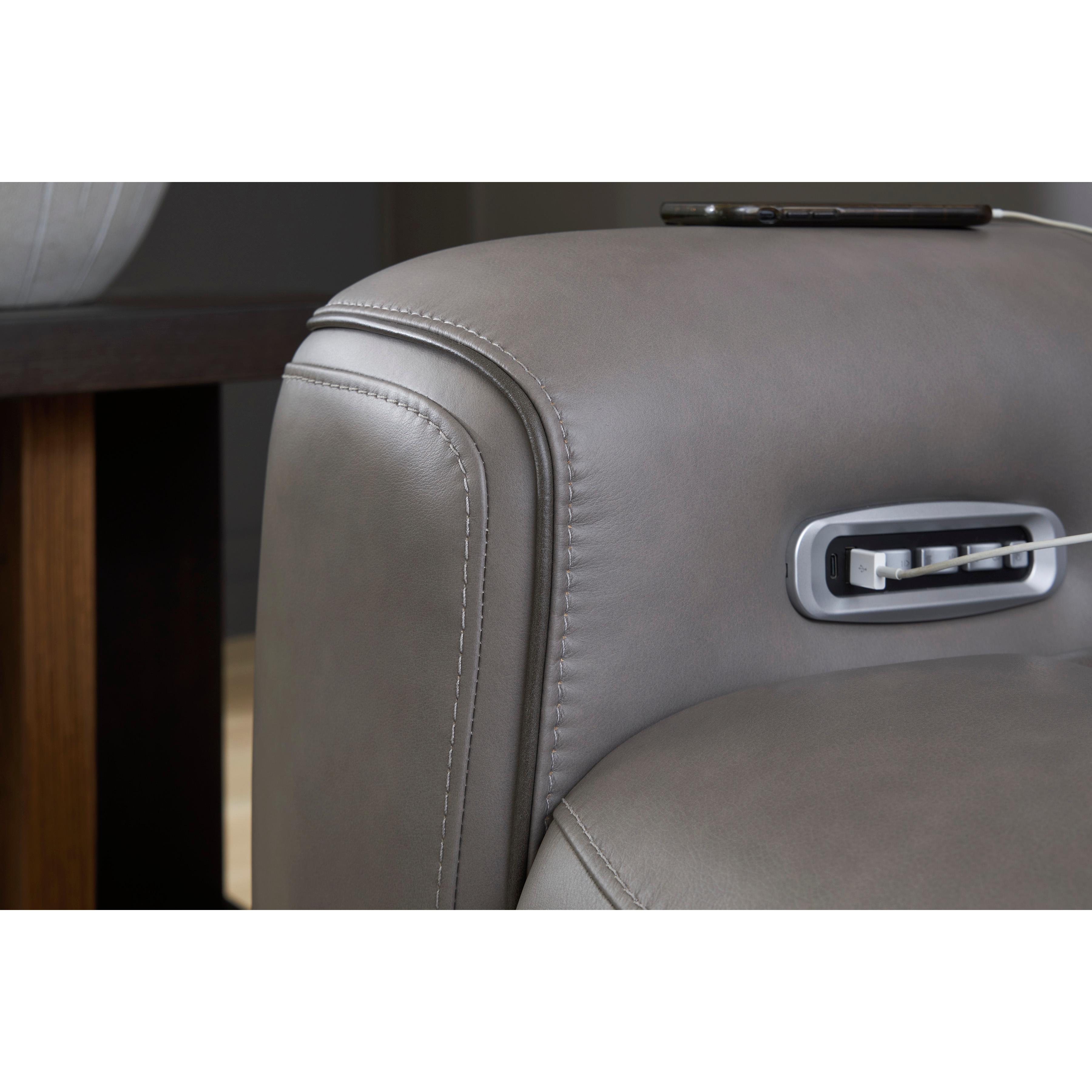  Manufacturer Color_Coin --  Signature Design by Ashley 5Z Comfort Power Leather Match Recliner IMAGE 9