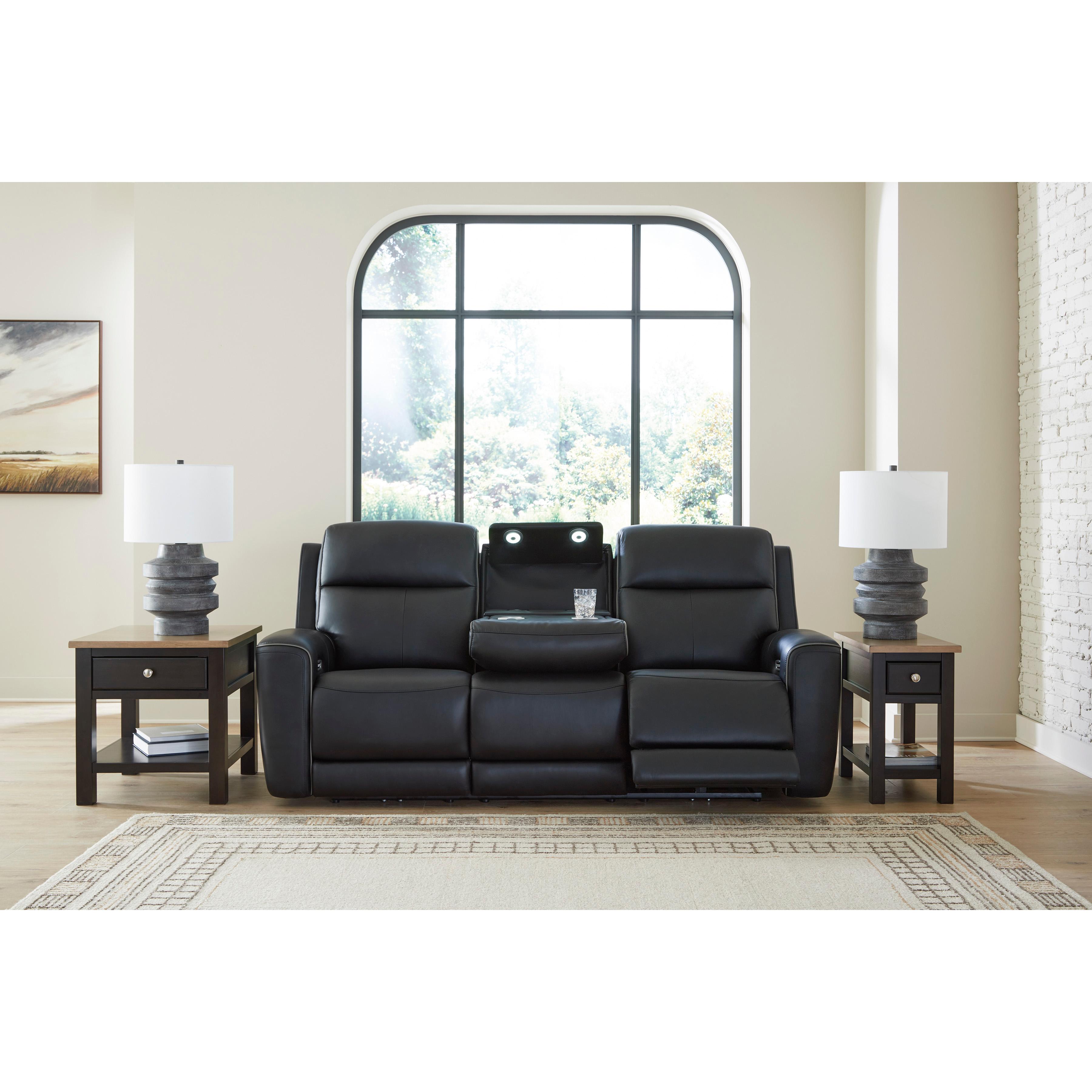  Manufacturer Color_Onyx --  5Z-Comfort PCU1090215 Power Reclining Sofa with Adjustable Headrest IMAGE 8